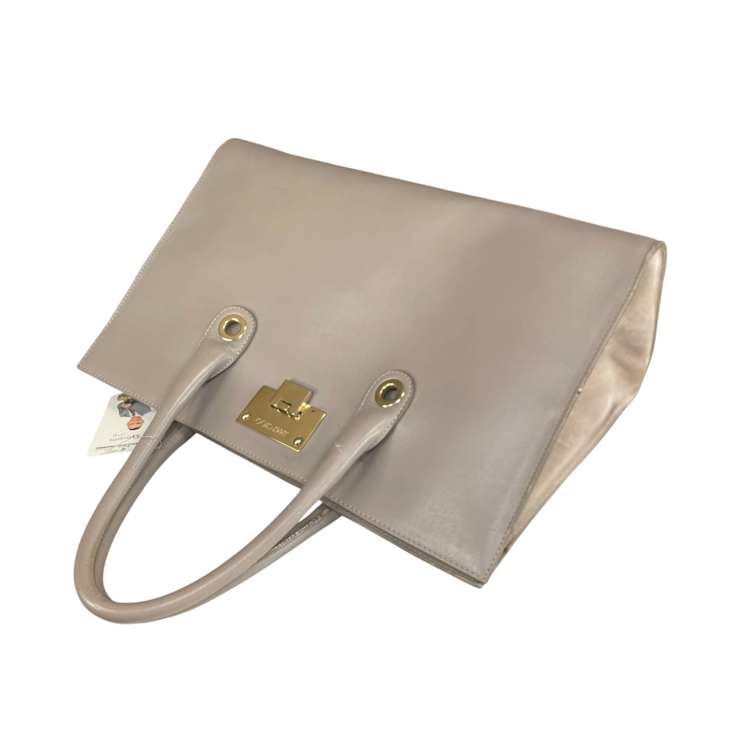 Jimmy Choo Y2K Riley Grey GHW Clip Lock Lilac Leather East West Tote