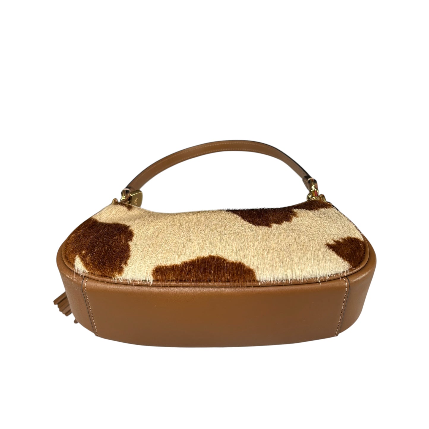 Coach Ashton Mini Brown GHW Hair Calf 2-Way Shoulder Purse