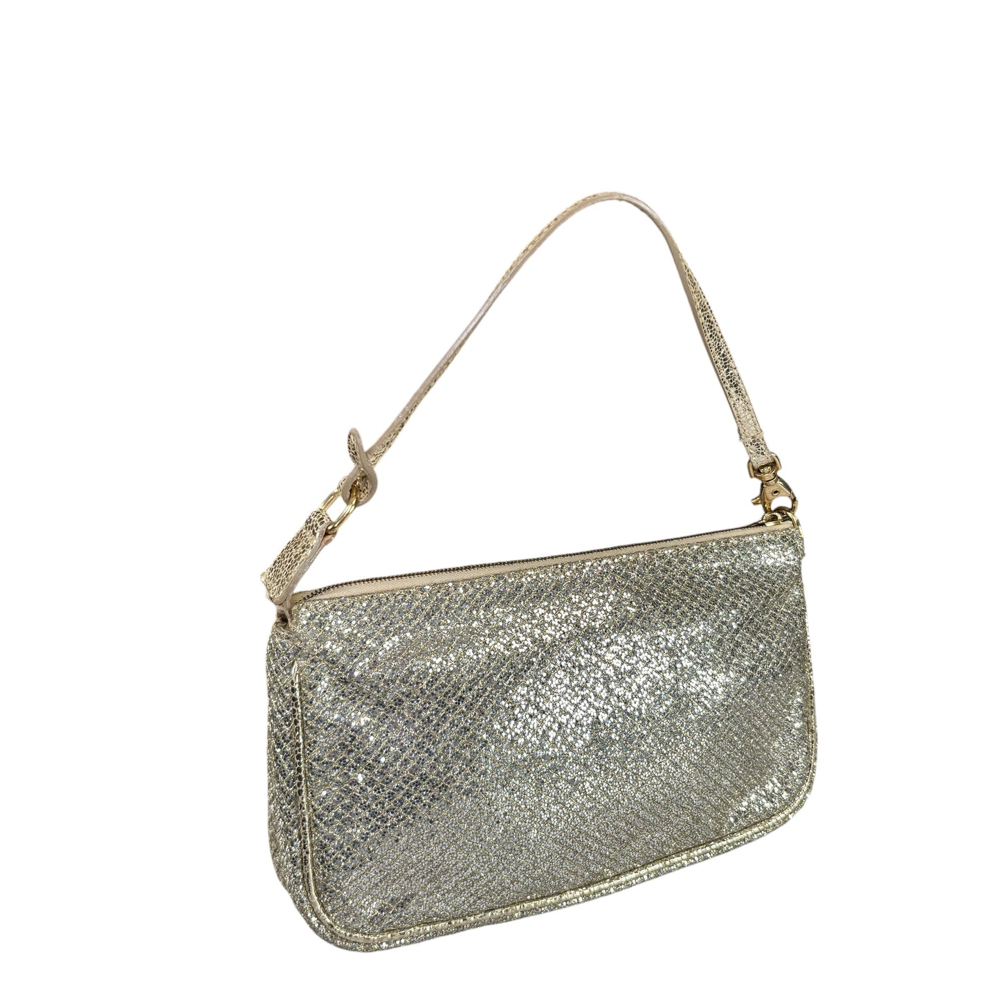 Jimmy Choo Glitter GHW Pouchette Shoulder Purse