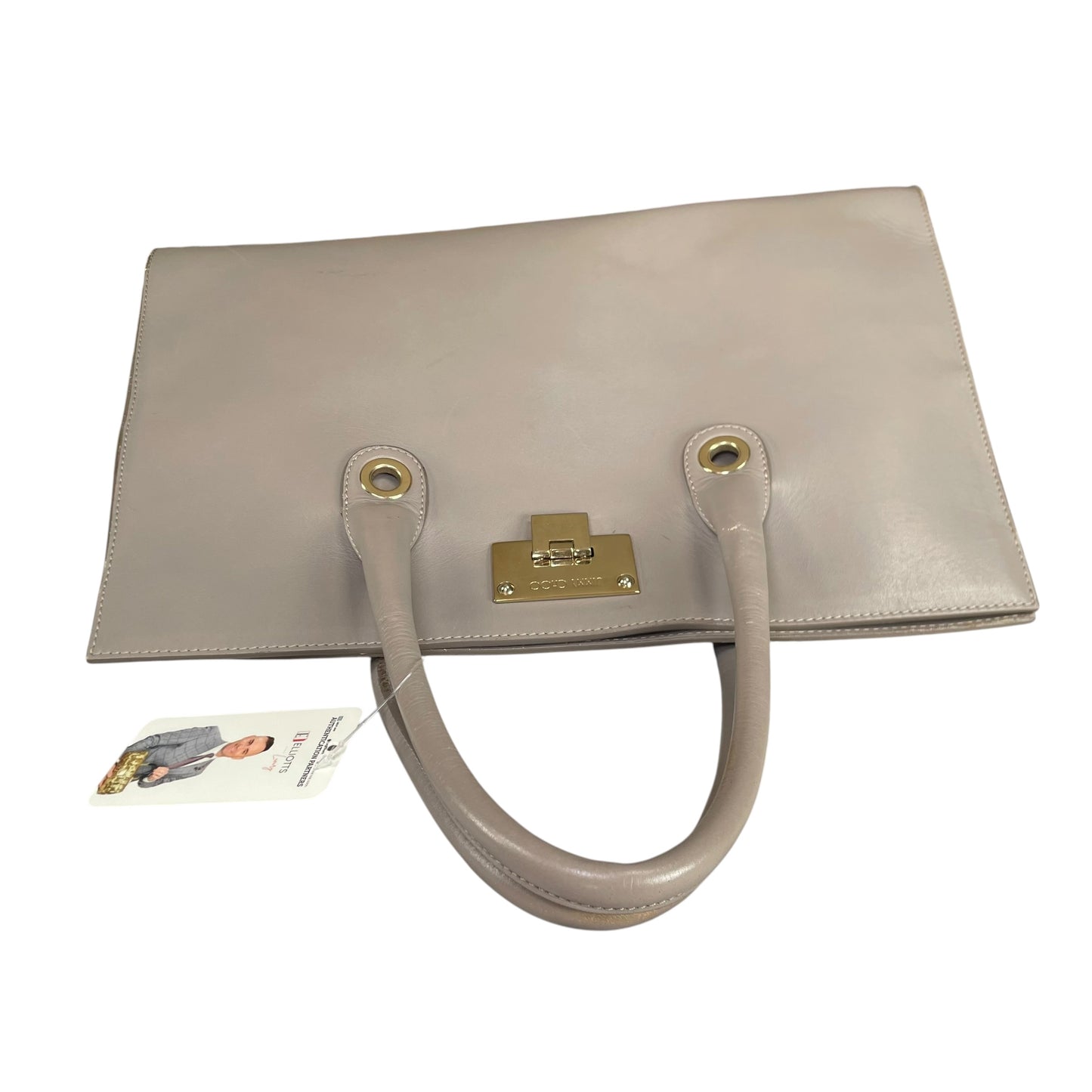 Jimmy Choo Y2K Riley Grey GHW Clip Lock Lilac Leather East West Tote