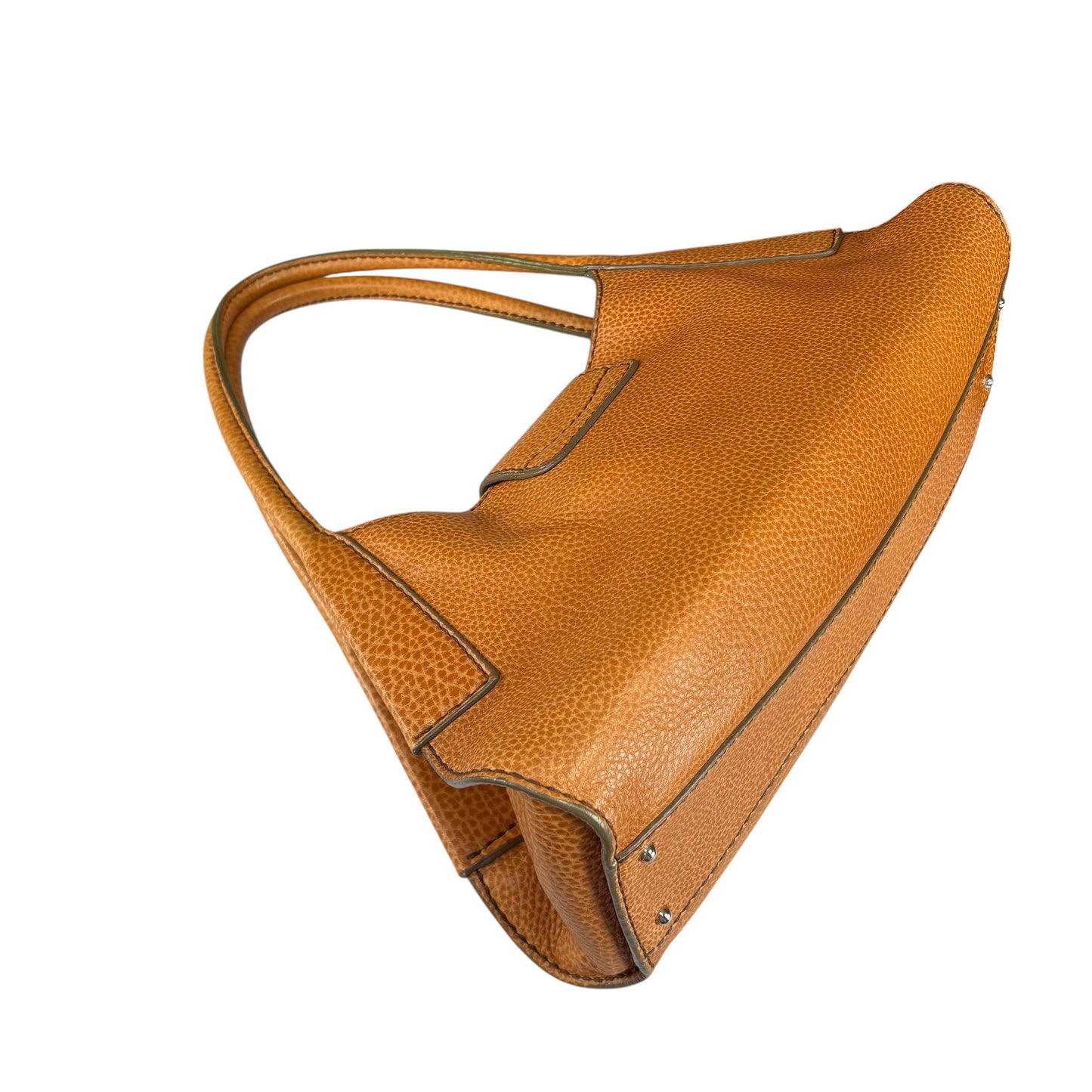 TOD’s Golden Brown SHW Pebbled Leather Hobo Shoulder Purse