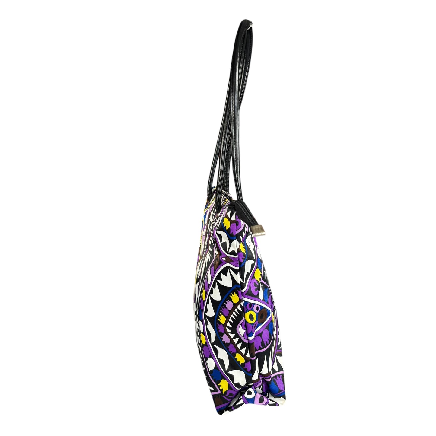 Emilio Pucci Nylon Floral Geo Mini Tote Bag Purse