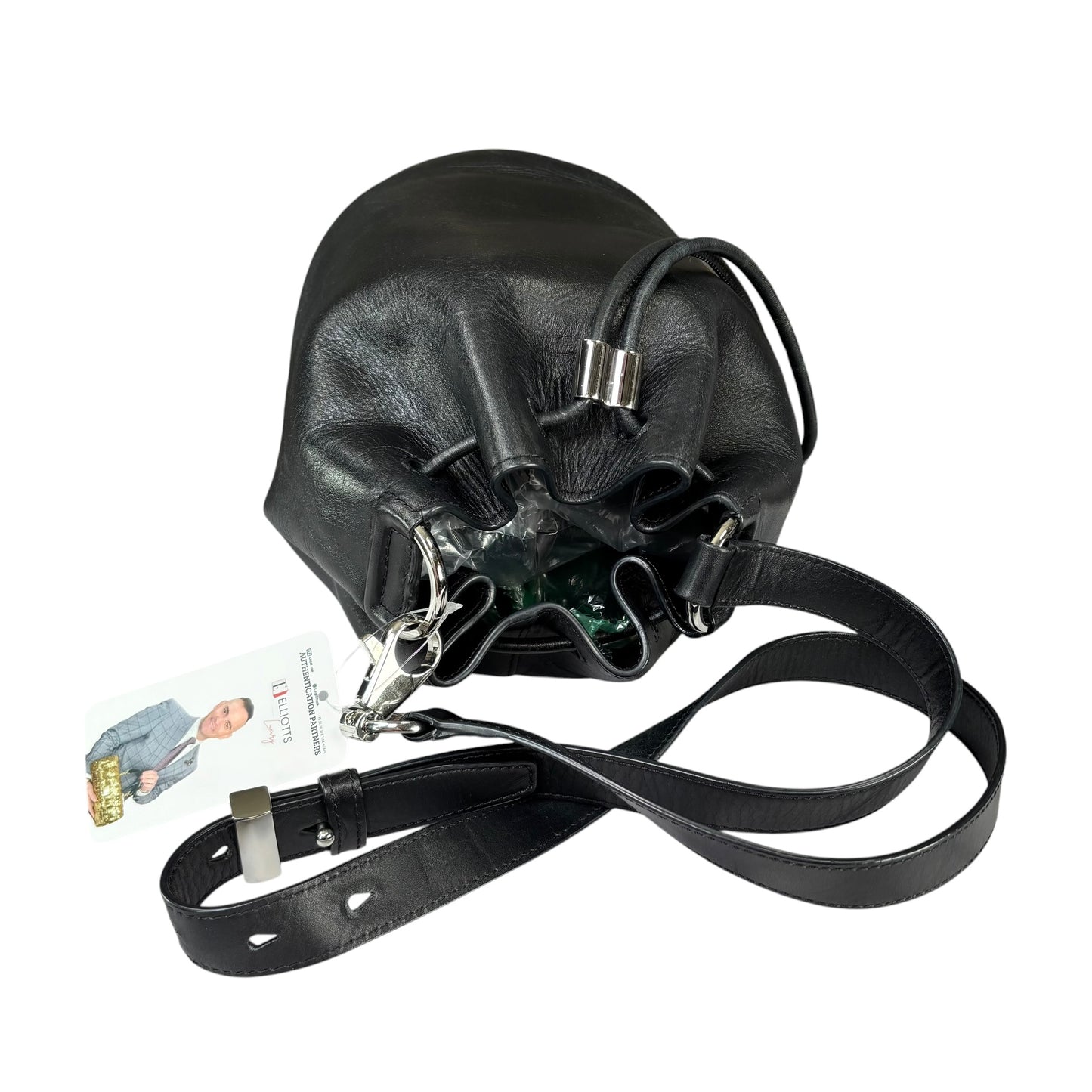 Alexander Wang Diego Bucket SHW Black Leather Crossbody