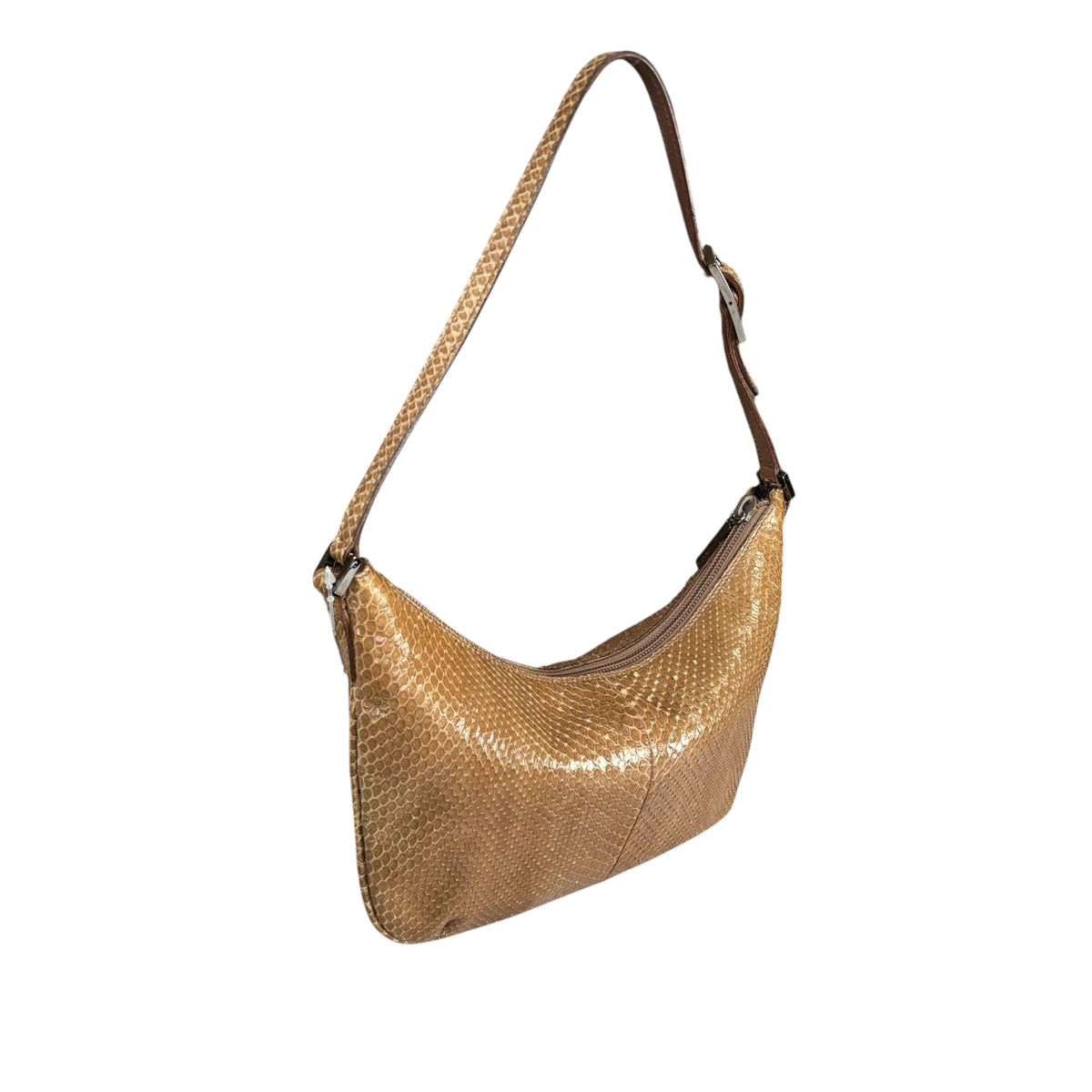 Gucci Snake Y2K Small Croissant Embossed SHW Shoulder Purse