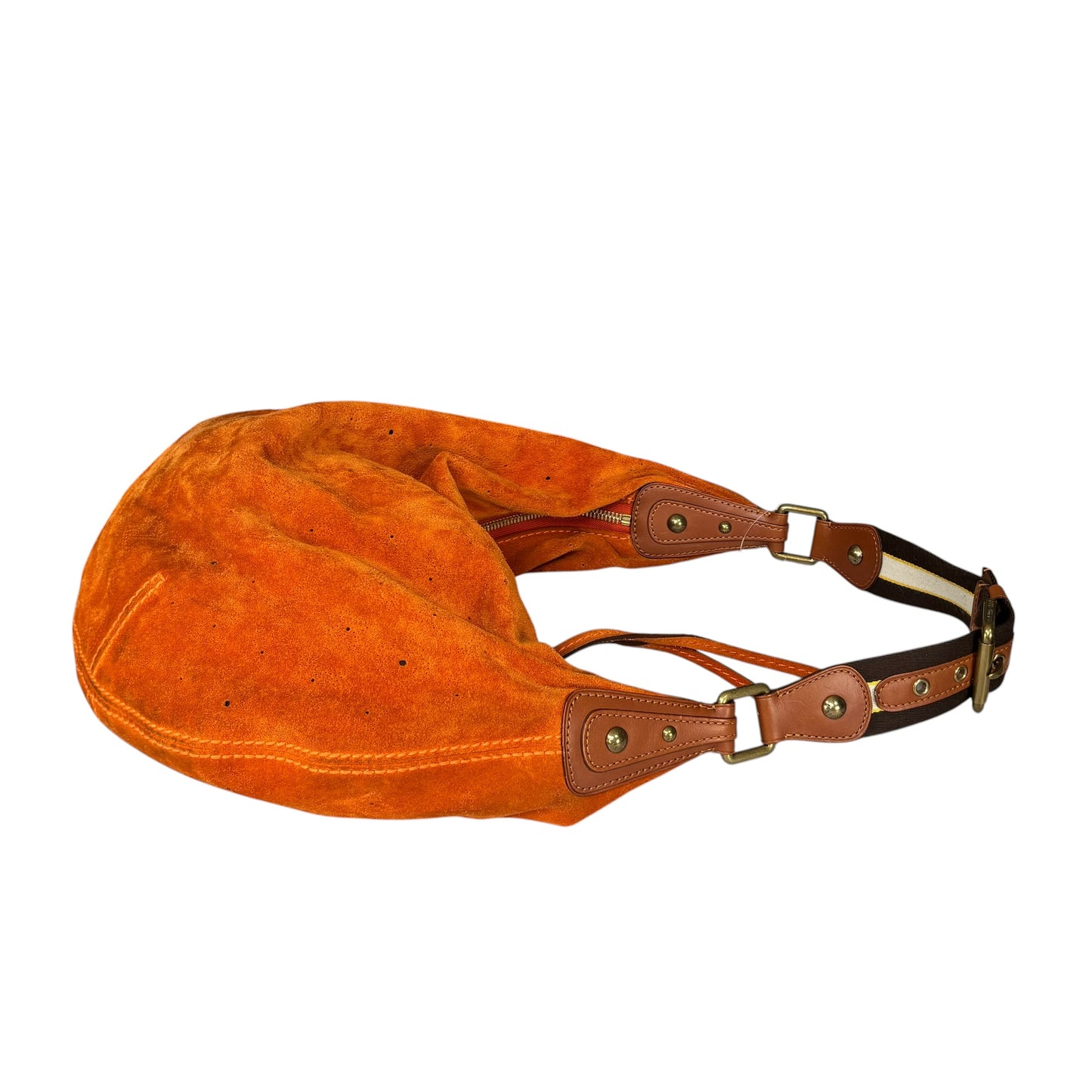 Louis Vuitton Y2K Onatah Orange Suede Mahani Shoulder Hobo