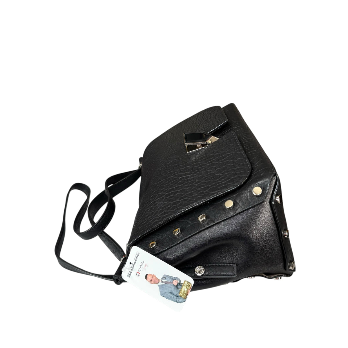 Jimmy Choo Lockett Black Large SHW 2-Way Satchel Bag