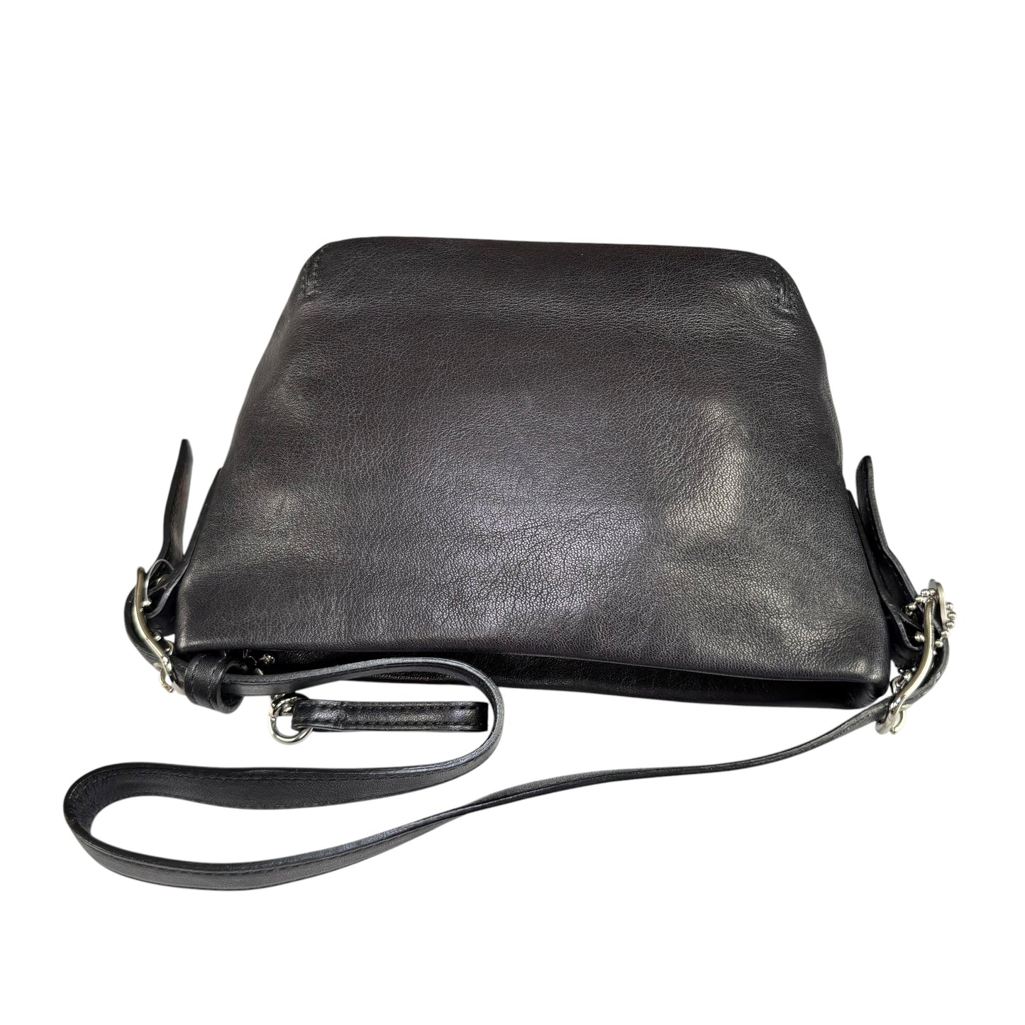 Coach Mini Y2K Black Leather SHW Shoulder Purse