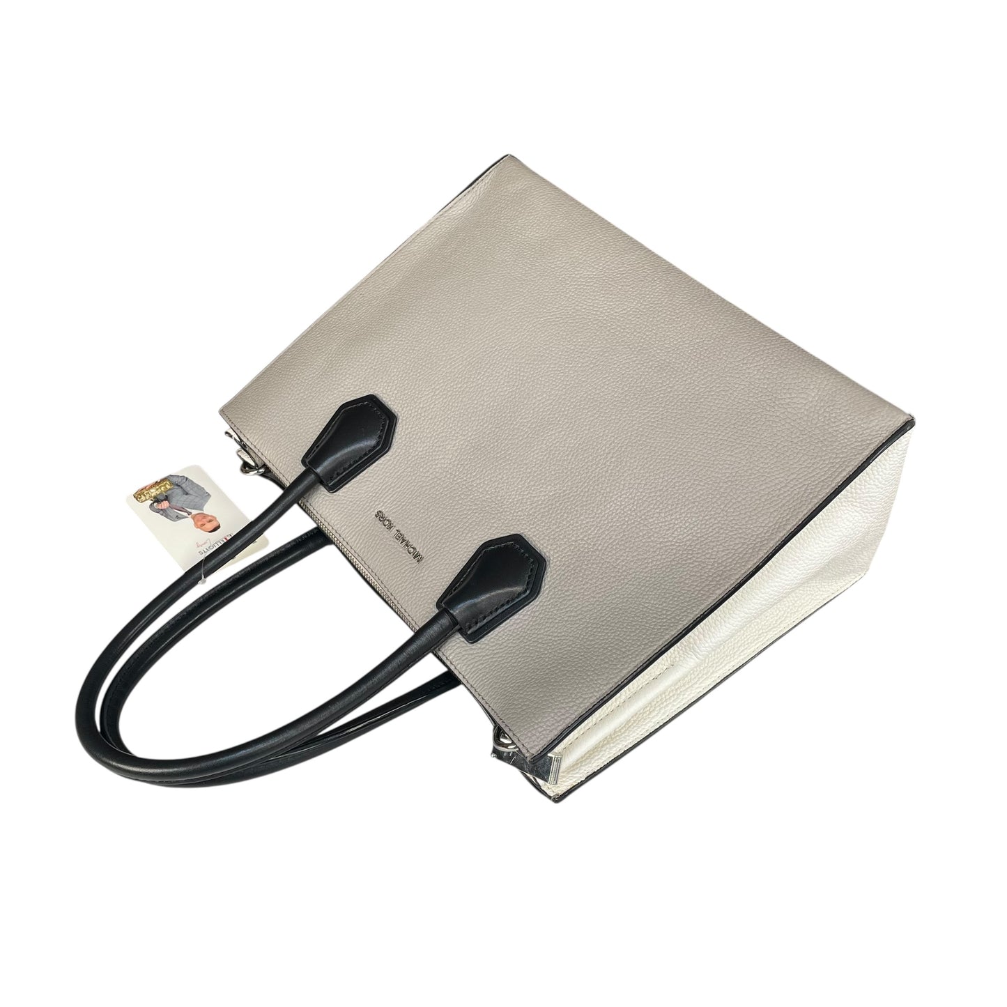 Michael Kors Mercer Large Tricolor Leather SHW Tote 2-Way Crossbody