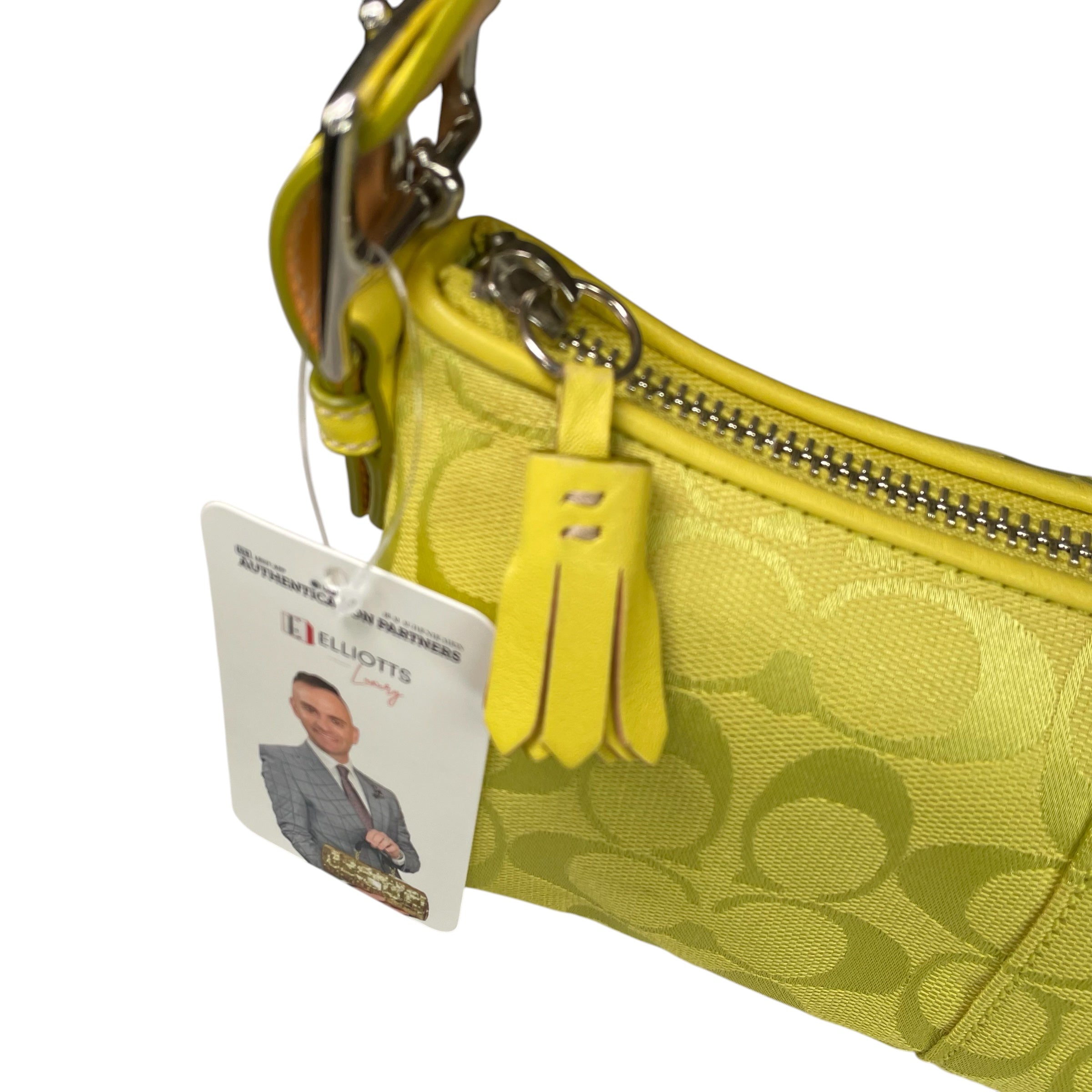 Coach Demi Y2K Signature C Lime Shoulder Purse – Elliott's Luxury