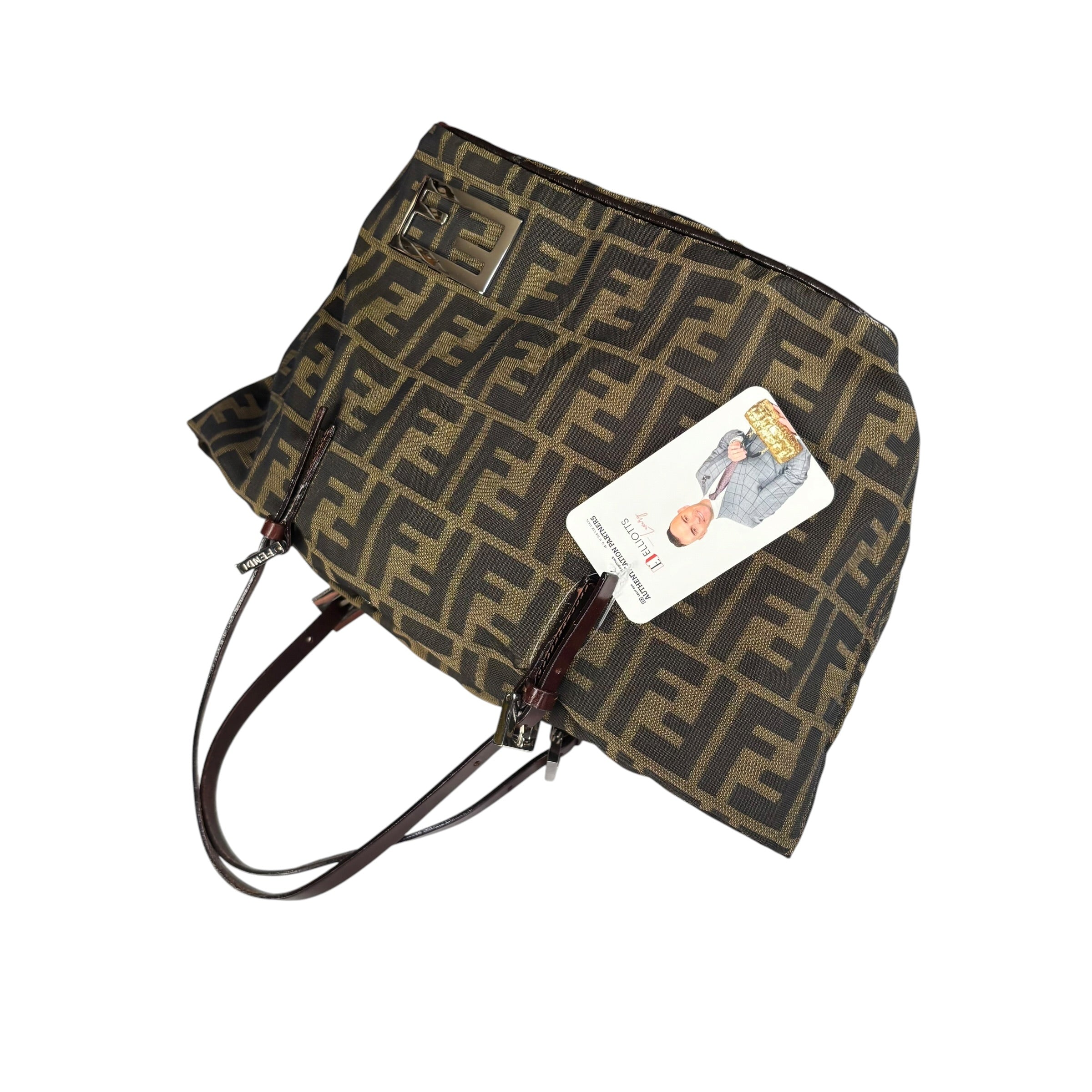 バッグ FENDI zucca totebag y2k archive vintage Fendi Zucca Y2K Canvas Mini Bucket Tote Purse – Elliott's Luxury