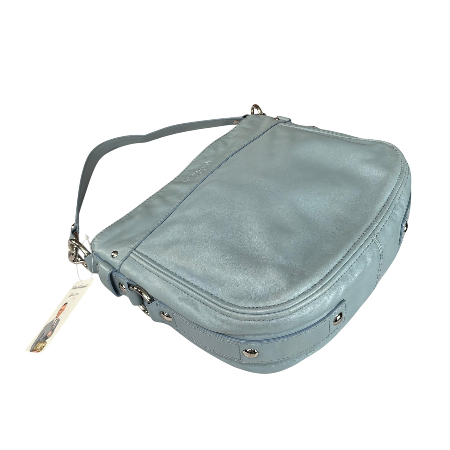 Coach Zoe Light Blue SHW 2-Way Shoulder Hobo Purse