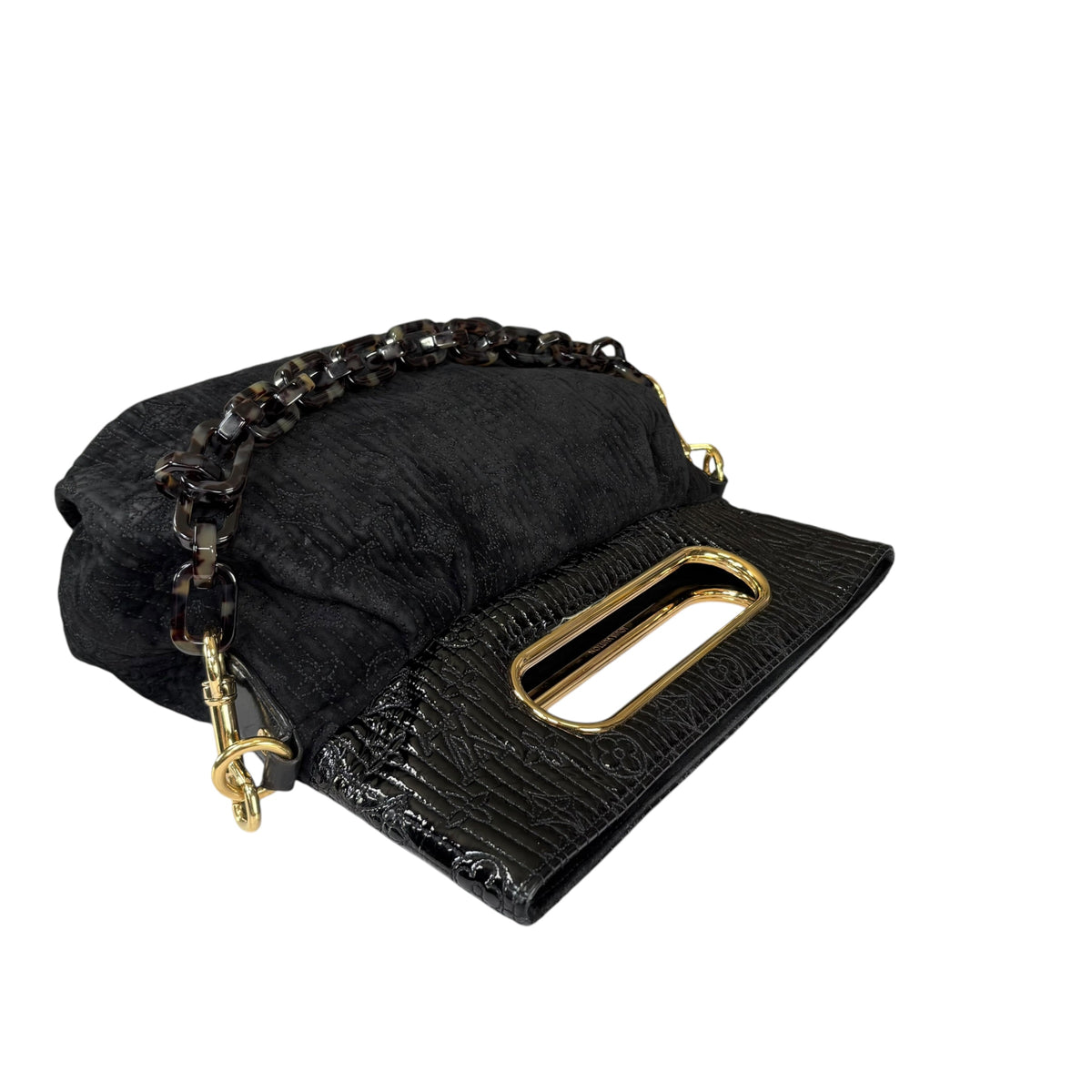 Louis Vuitton Y2K Limited Motard Before Dark Velvet Mono Top Handle Chain Bag