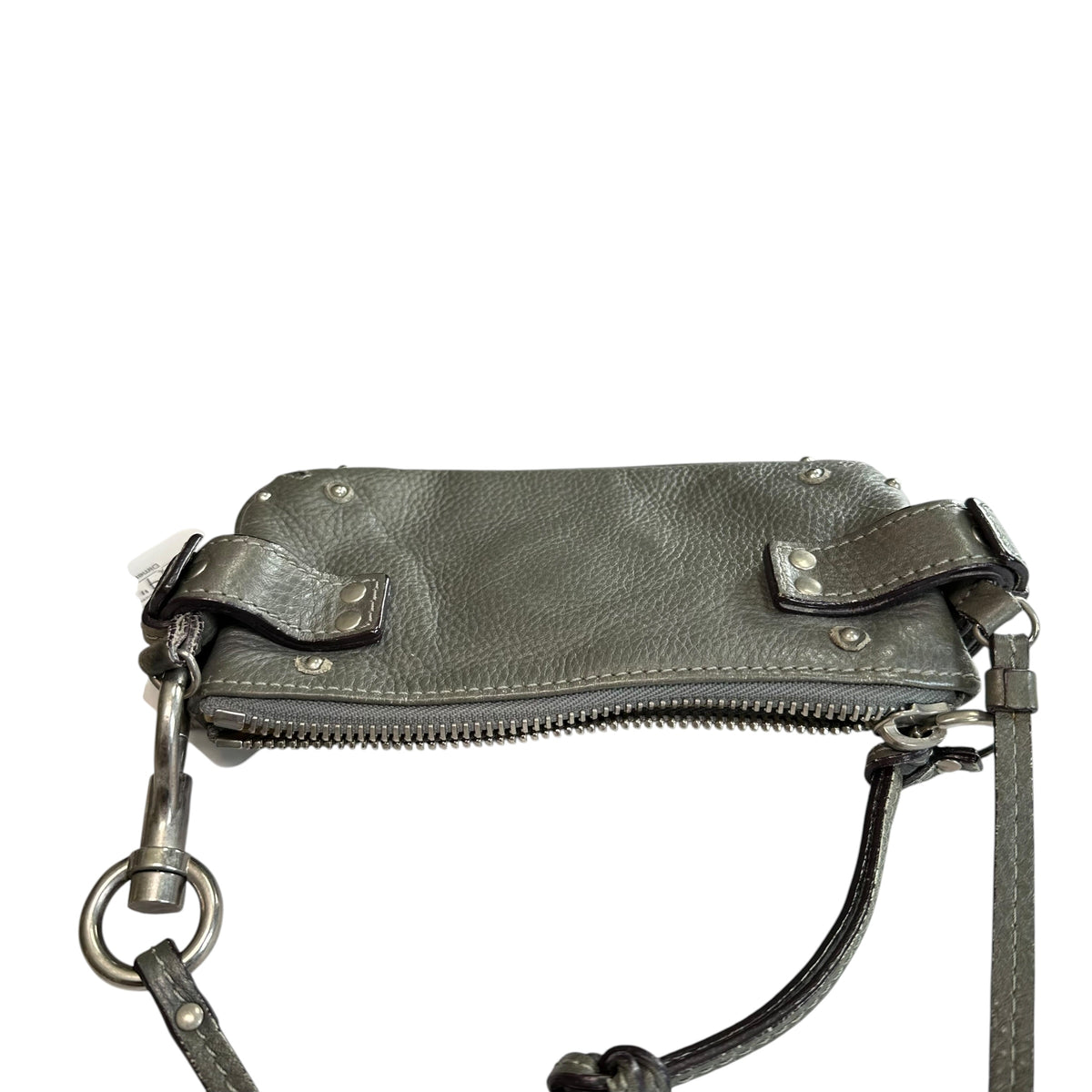 Chloe Paddington Grey Mini Leather Pouchette  SHW
