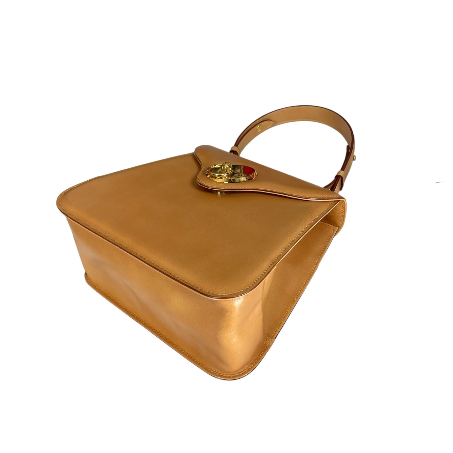 GIVENCHY Kelly Top Handle Camel Brown Magnetic GHW Snap Closure Shoulder Purse
