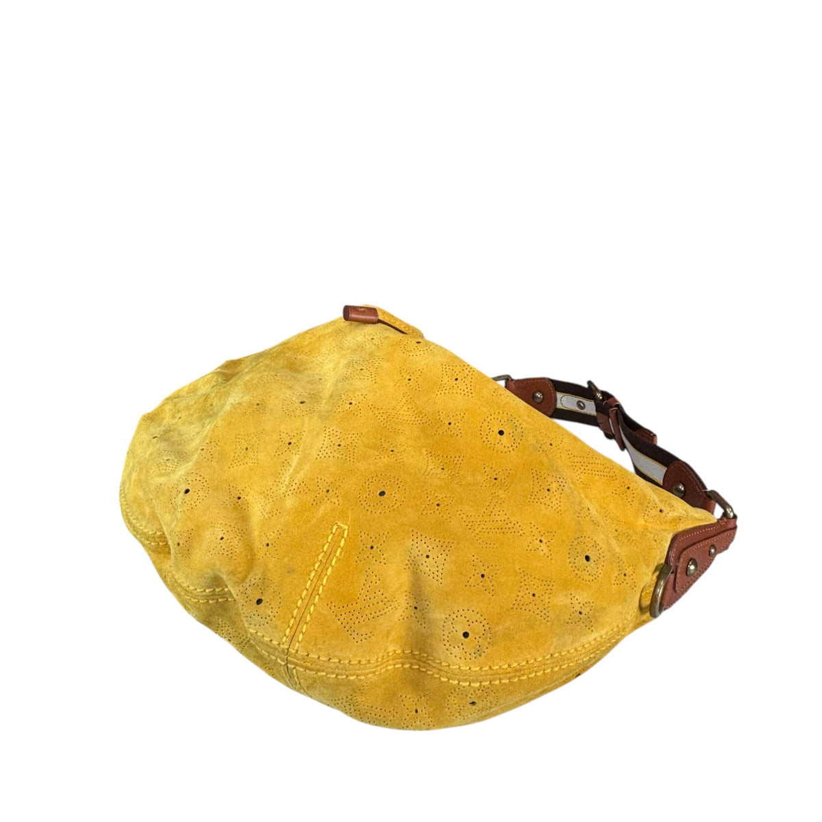 Louis Vuitton Y2K Onata Mustard Mahina Suede GM Hobo Bag
