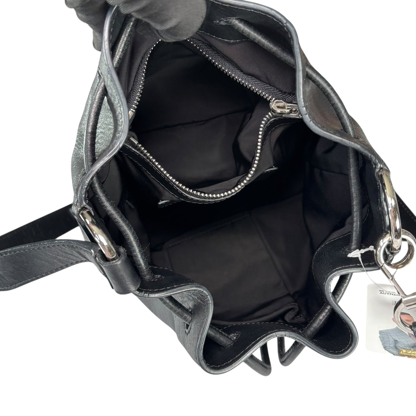 Alexander Wang Diego Bucket SHW Black Leather Crossbody