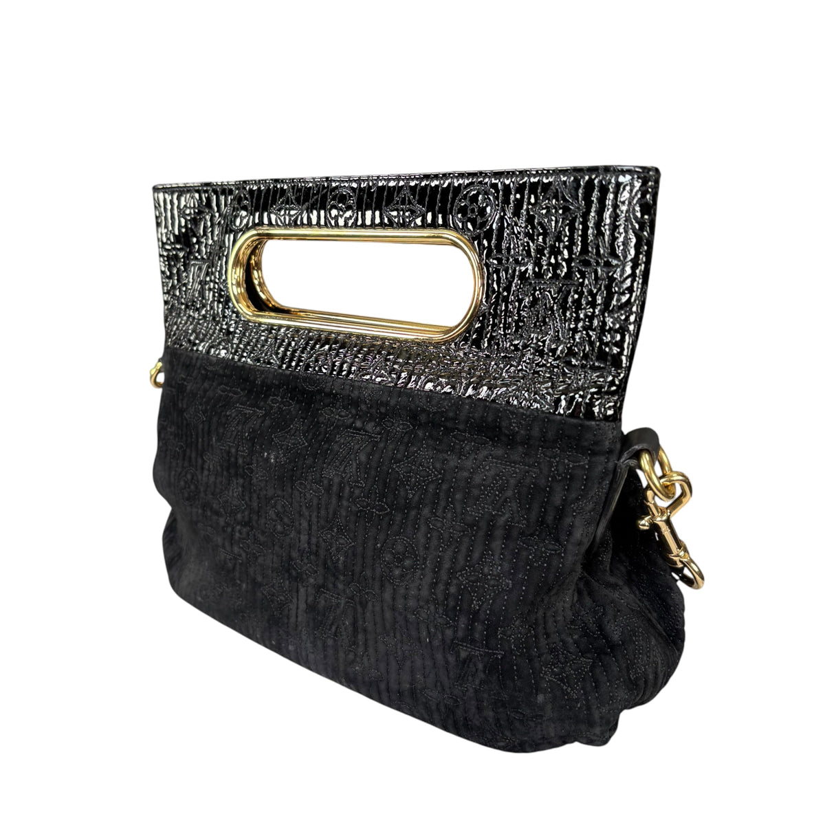 Louis Vuitton Y2K Limited Motard Before Dark Velvet Mono Top Handle Chain Bag