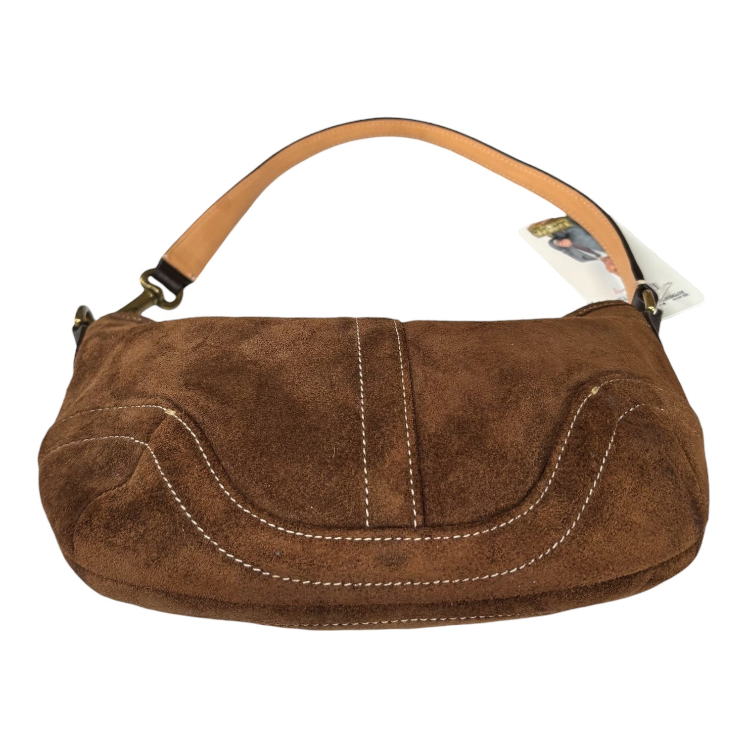 Coach Y2K Small Croissant Brown Suede Shoulder Purse – Elliott's