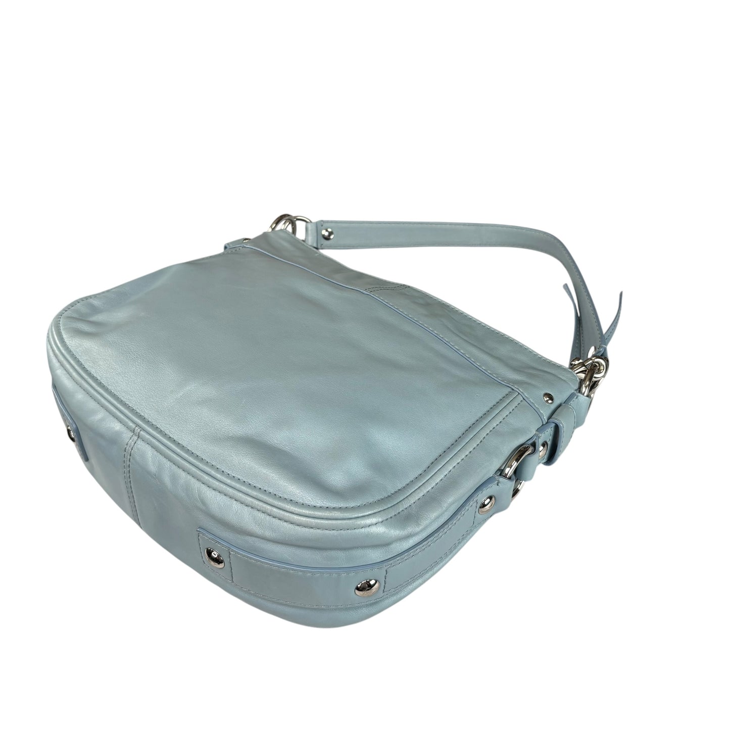 Coach Zoe Light Blue SHW 2-Way Shoulder Hobo Purse