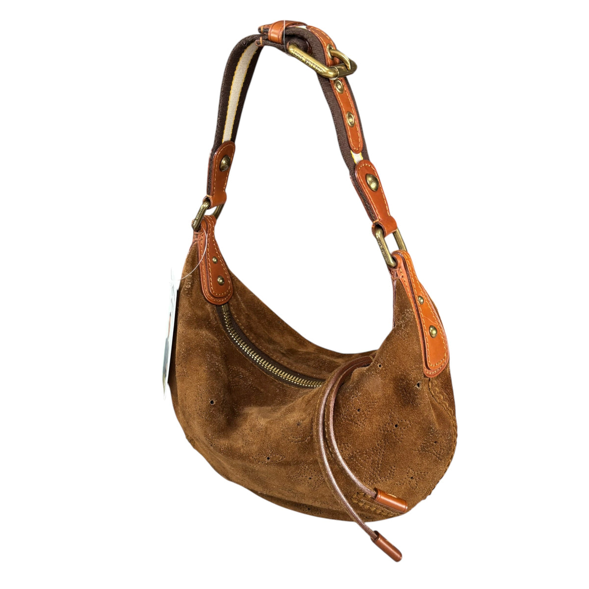 Louis Vuitton Y2K Onata Brown Suede Mahina PM Mini Leather Hobo Purse