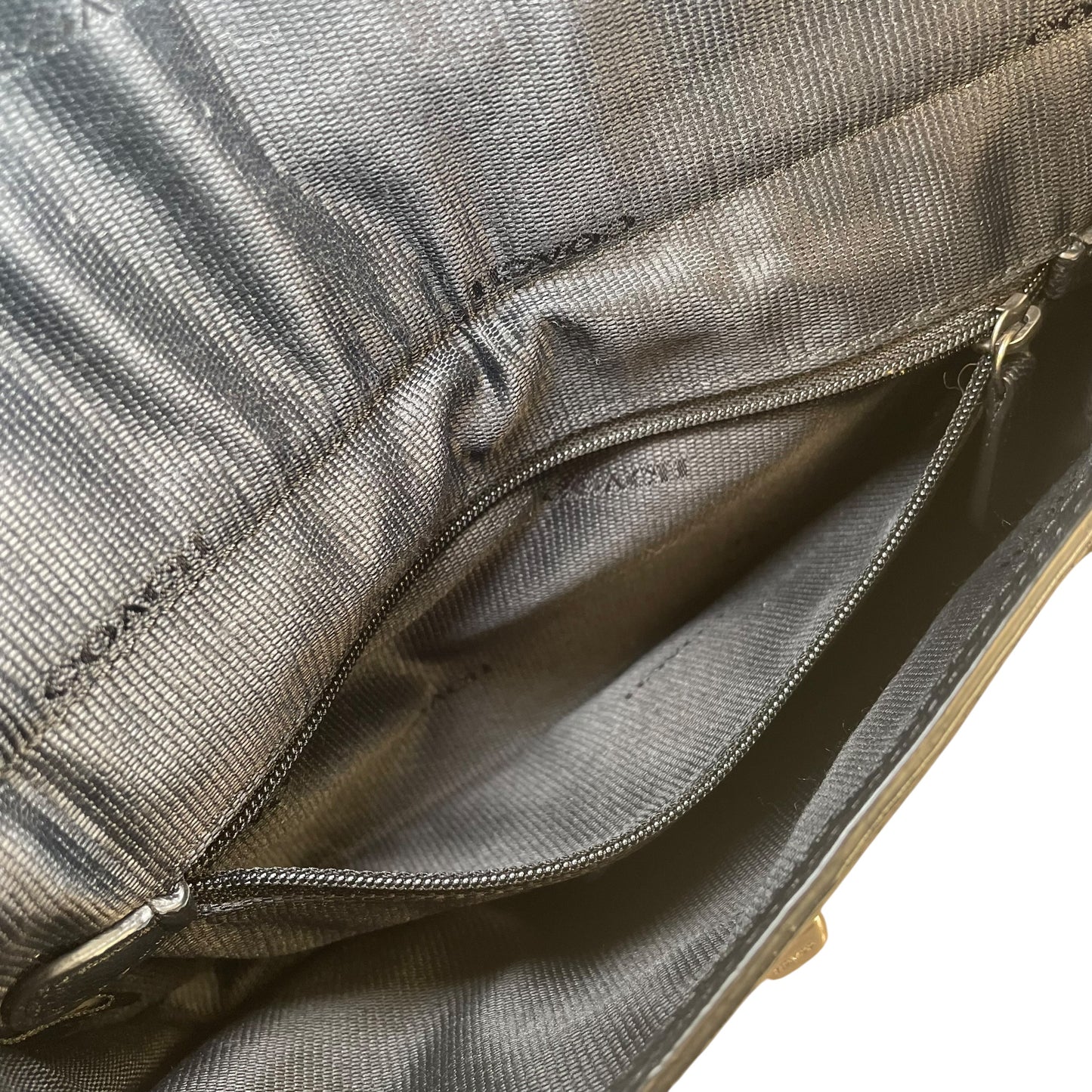 Coach Rhyder Black Leather Rugged Gunmetal HW Small Messenger Clutch Crossbody