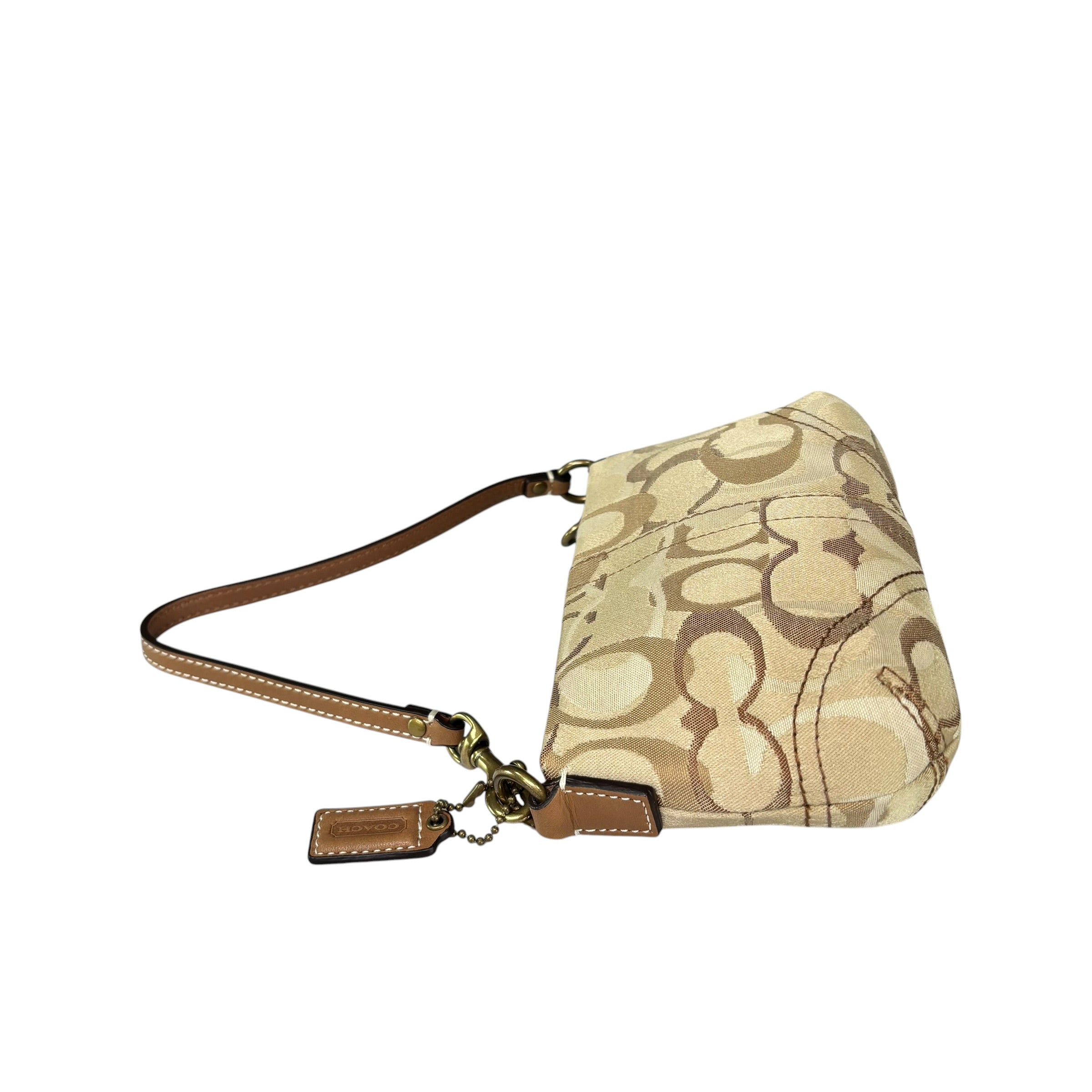 Coach Y2K Mini Soho Signature Canvas Brown Jacquard Leather GHW