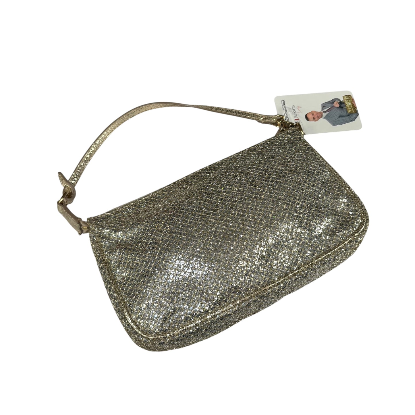Jimmy Choo Glitter GHW Pouchette Shoulder Purse