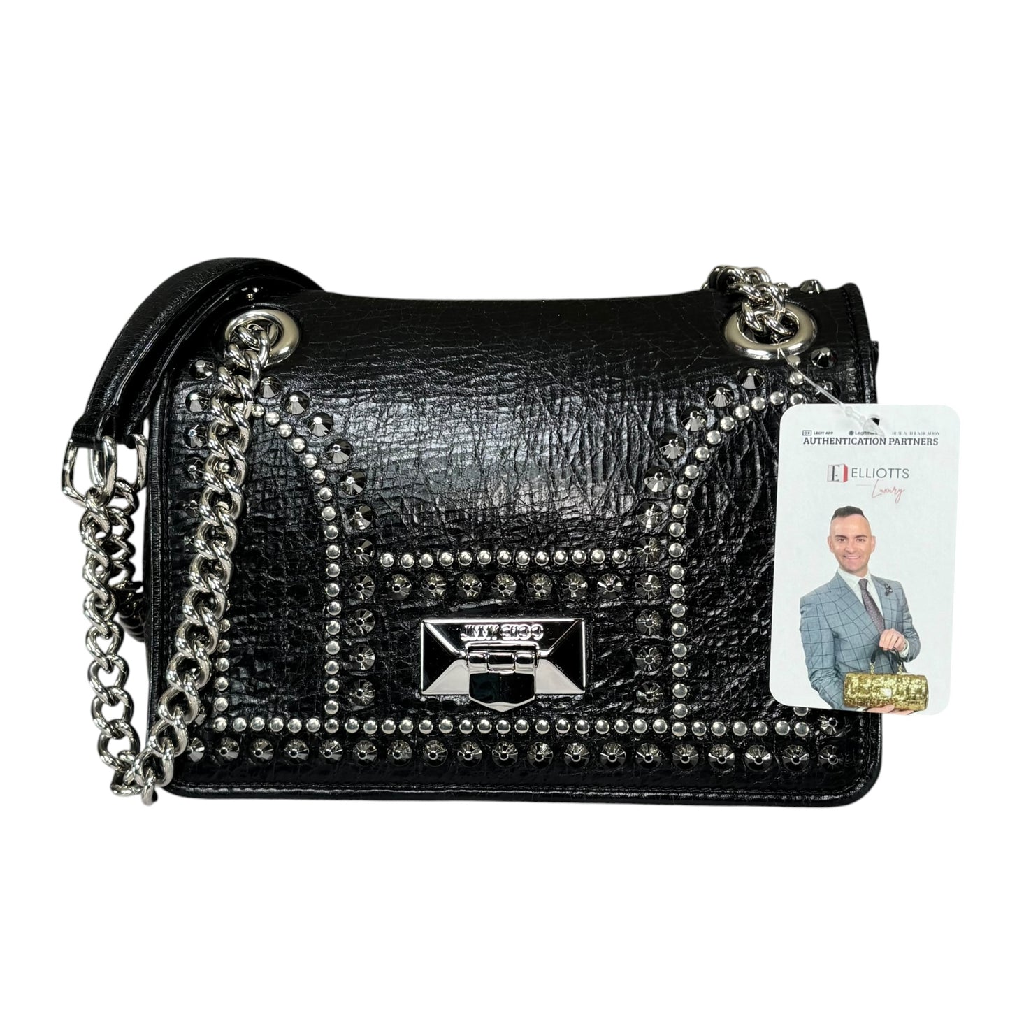 Jimmy Choo Rebel Studded 2-Way  SHW Crossbody Purse