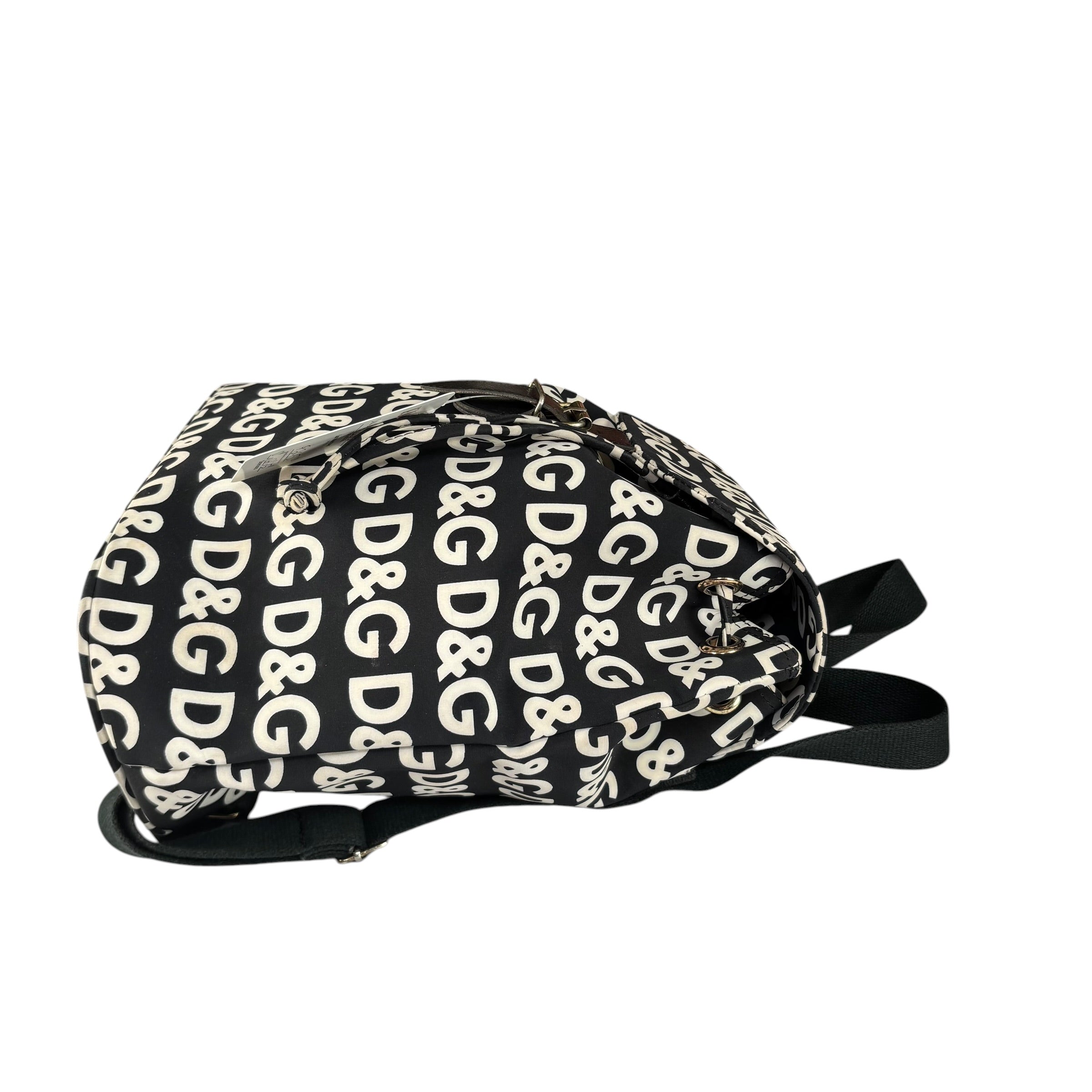 Dolce & Gabbana Y2K Monogram Nylon Black & White Backpack