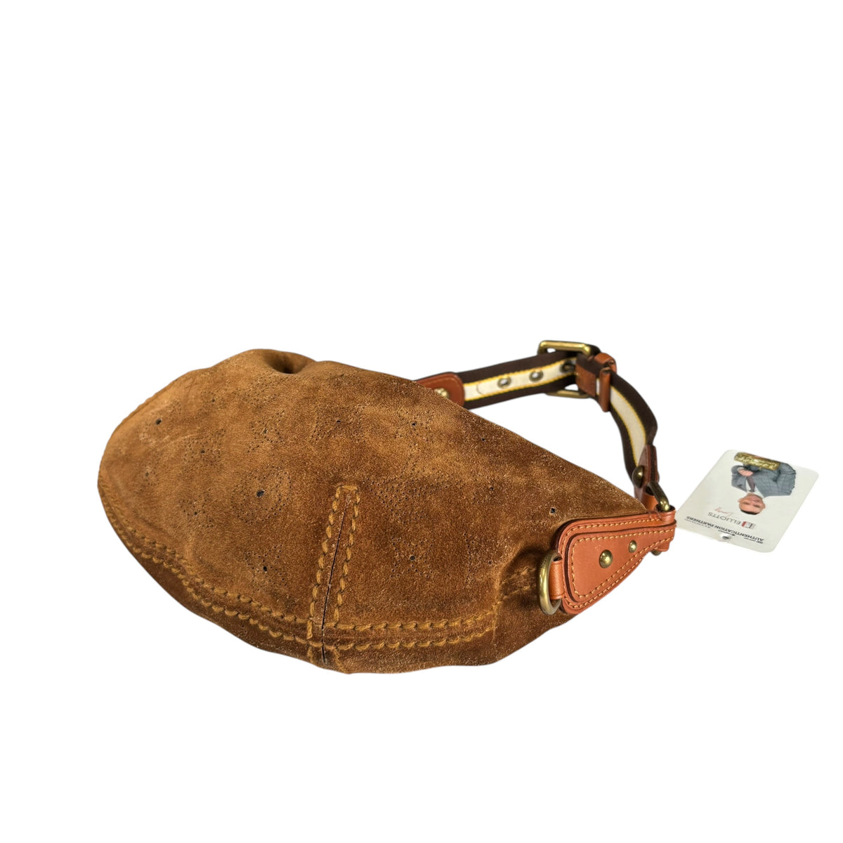 Louis Vuitton Y2K Onata Brown Suede Mahina PM Mini Leather Hobo Purse