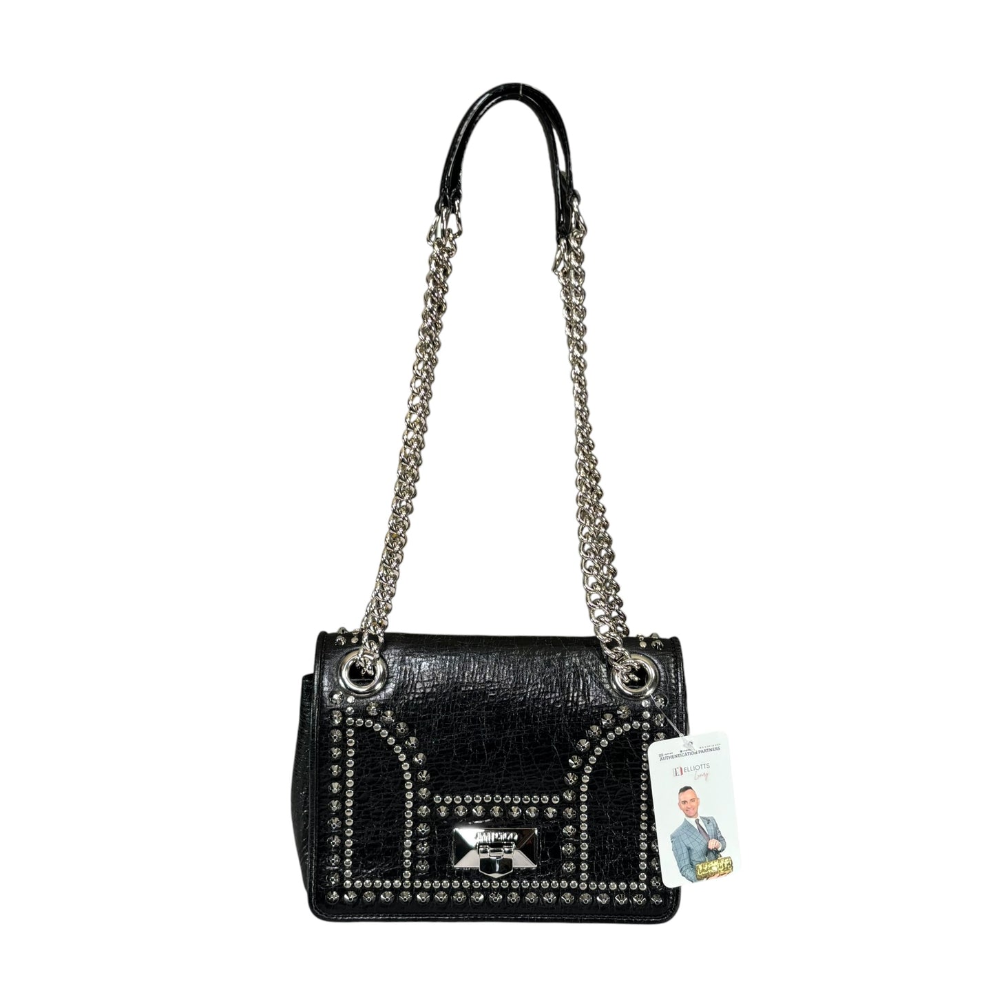 Jimmy Choo Rebel Studded 2-Way  SHW Crossbody Purse