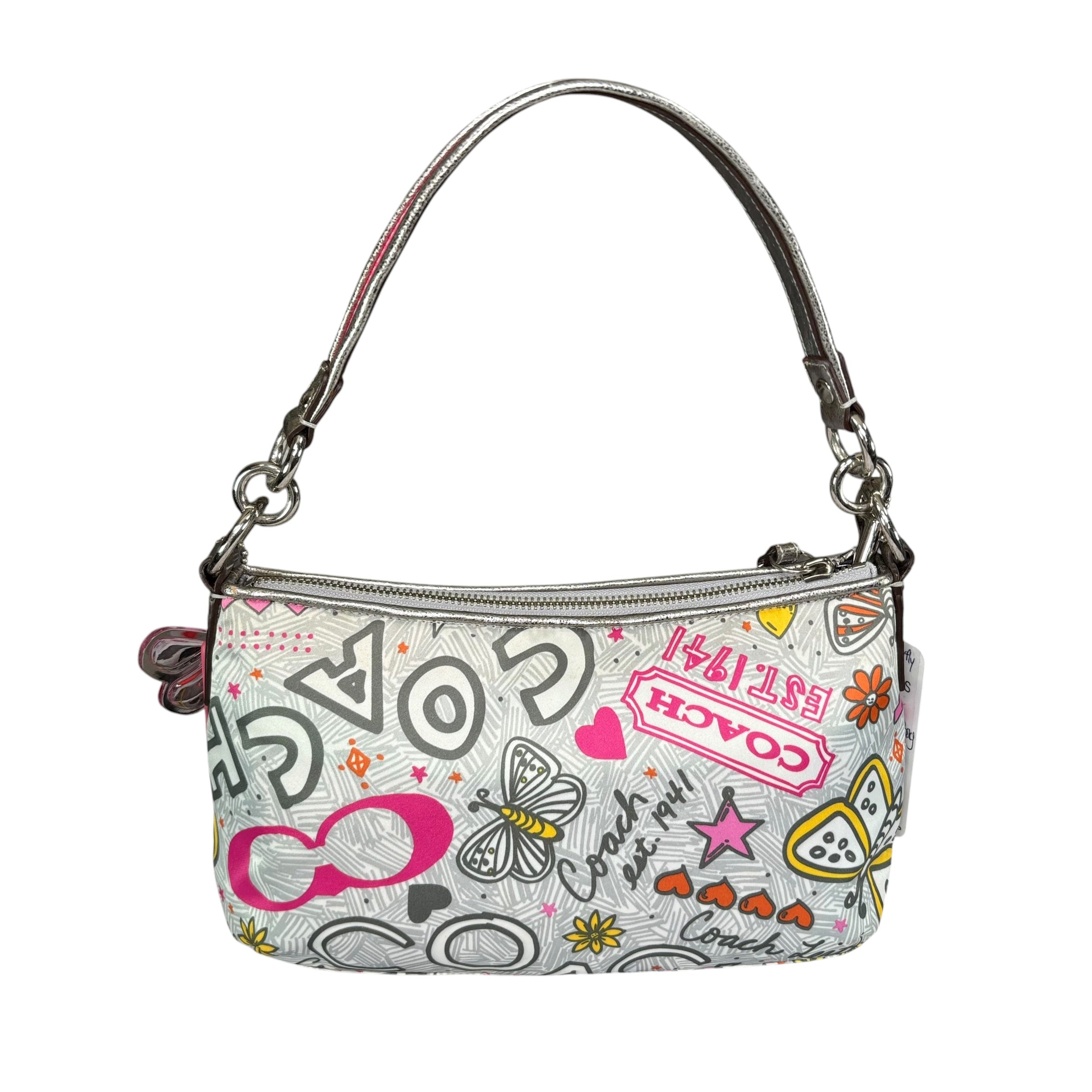 バッグ COACH POPPY Y2K Signature 2Way Shoulder Coach Y2K Poppy Butterfly Floral Graffiti 2-Way Crossbody Purse