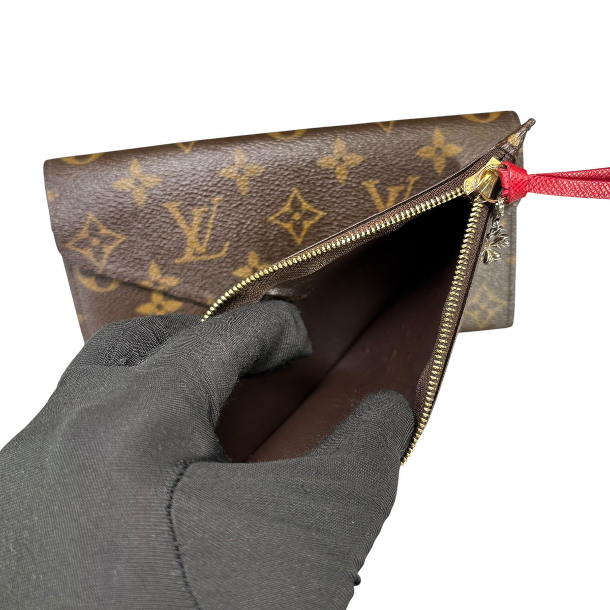 Louis Vuitton Monogram Emilie Envelop 2 Piece Canvas Wallet