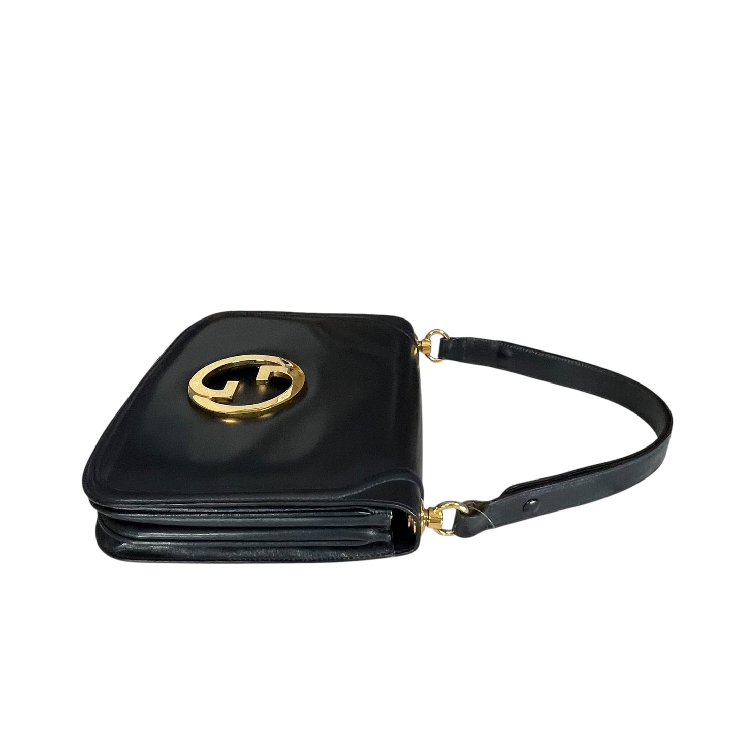 GG Blondie Navy GHW Blondie Flap Shoulder Two Way Purse
