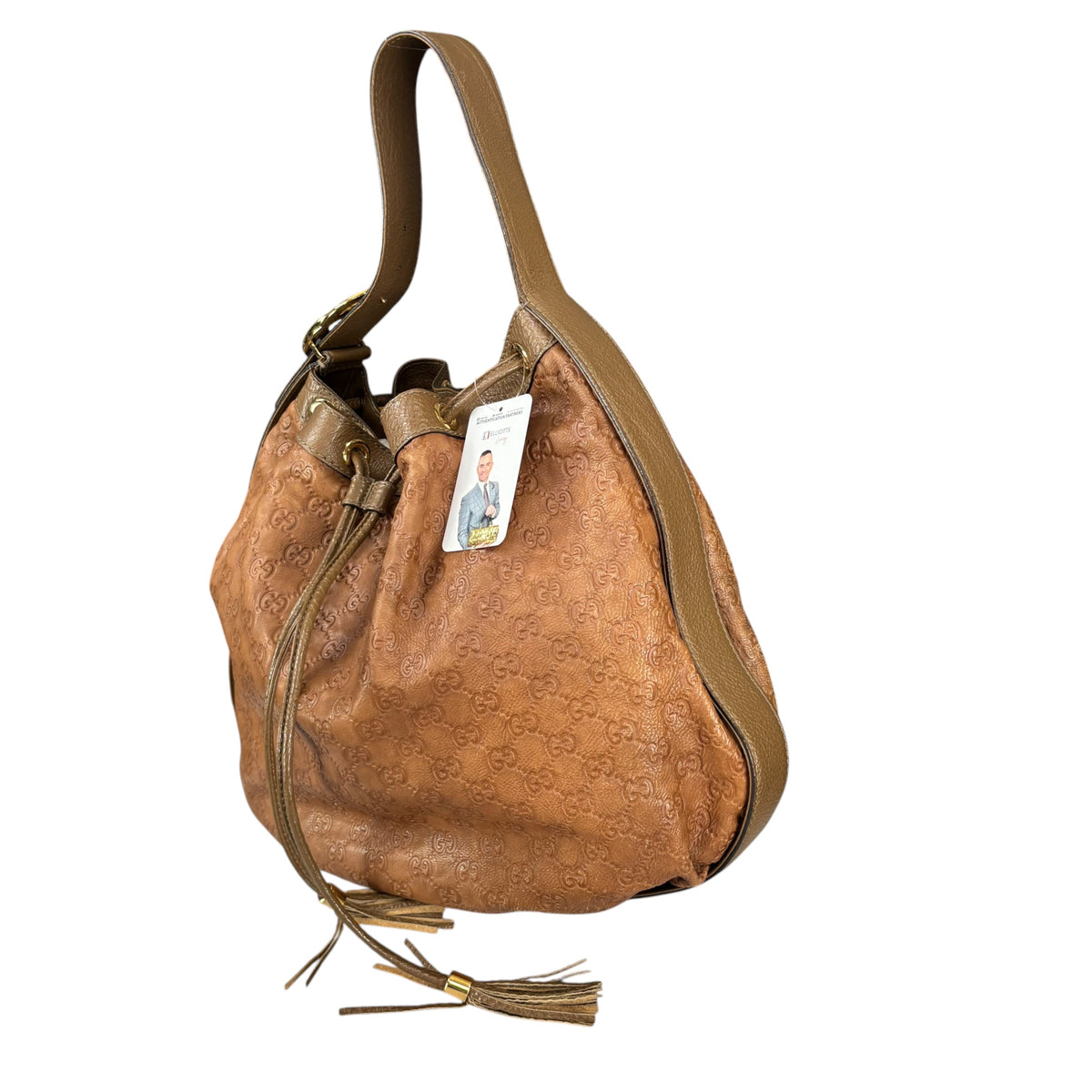 Gucci GG GHW Icon XL Brown Shoulder Hobo Bag
