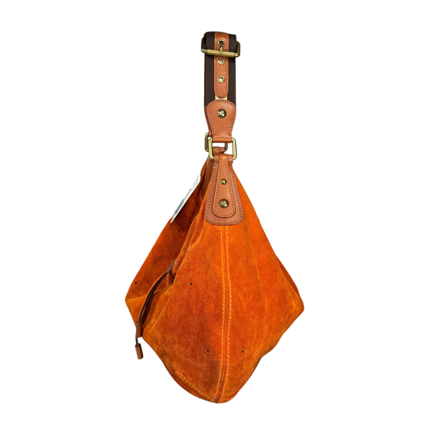 Louis Vuitton Y2K Onatah Orange Suede Mahani Shoulder Hobo
