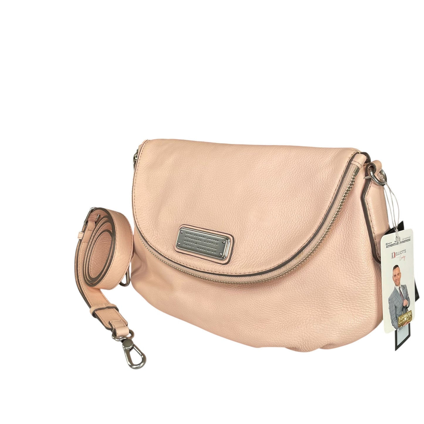 Marc By Marc Natasha Pink Crossbody Leather Satchel