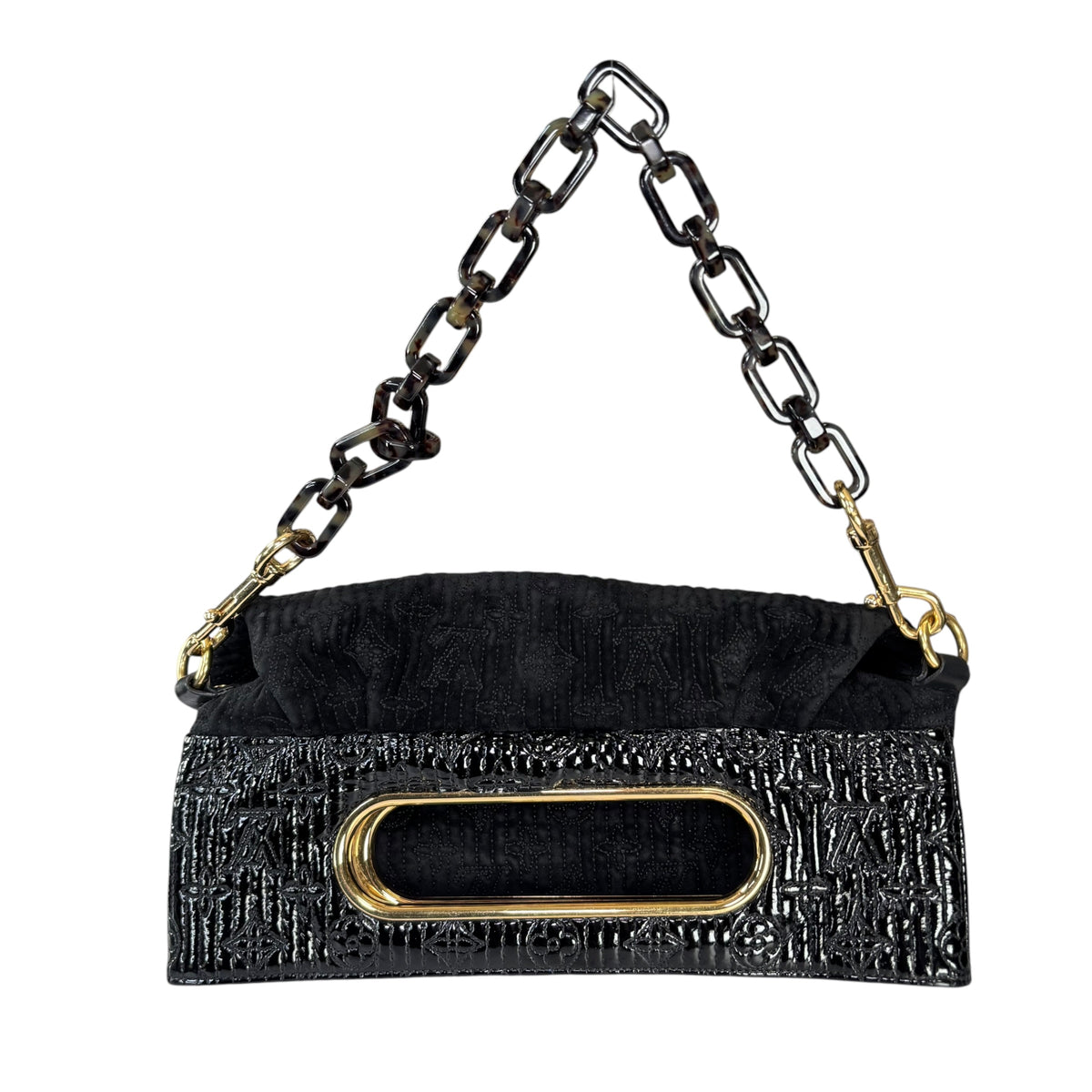 Louis Vuitton Y2K Limited Motard Before Dark Velvet Mono Top Handle Chain Bag