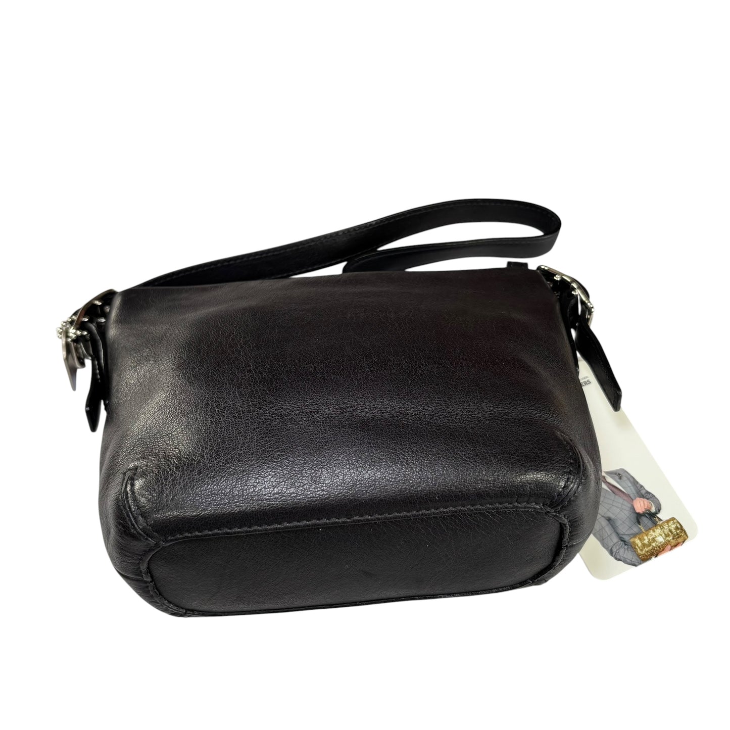 Coach Mini Y2K Black Leather SHW Shoulder Purse