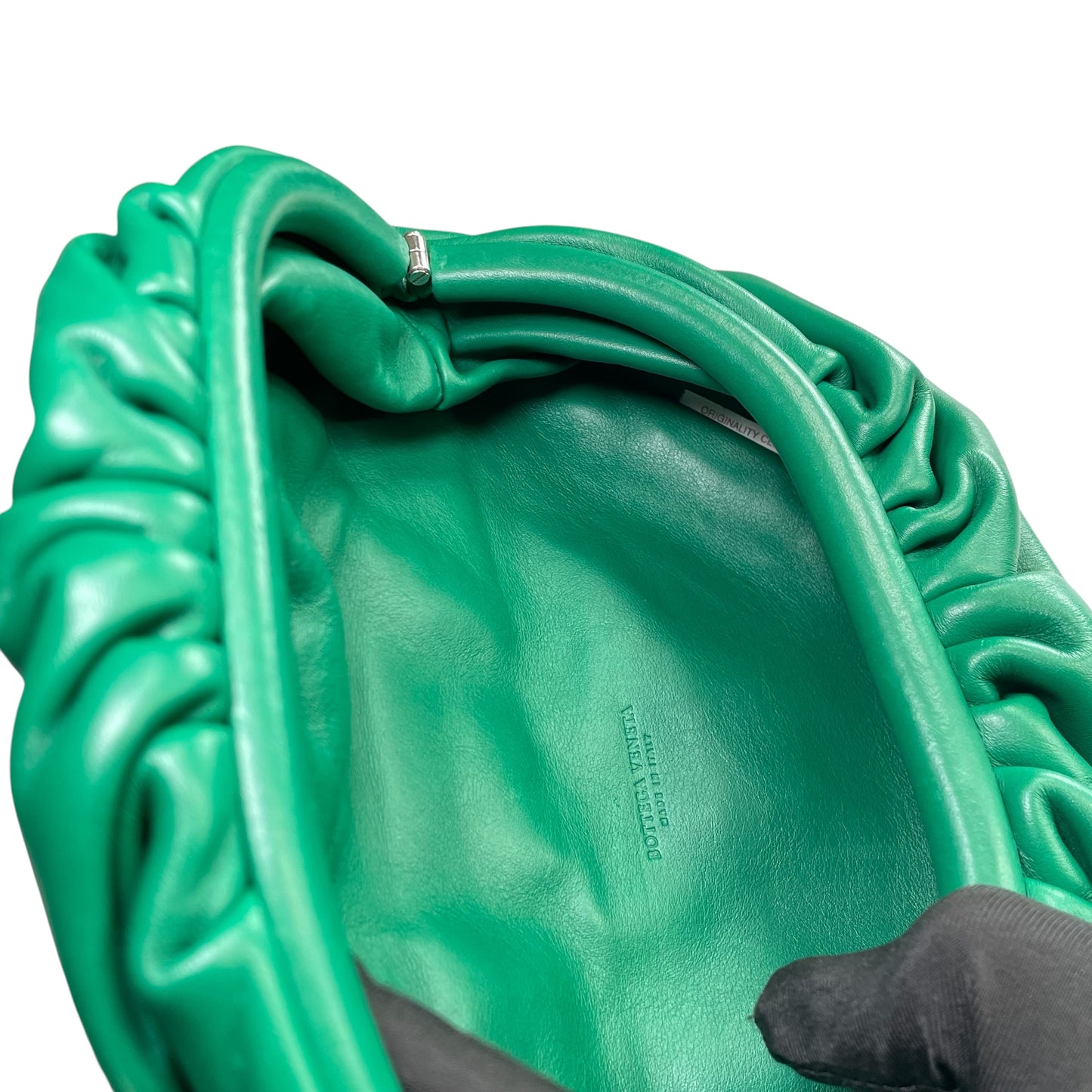 Bottega Veneta Dumpling Green Nappa SHW Chain Sling Bum Belt Bag