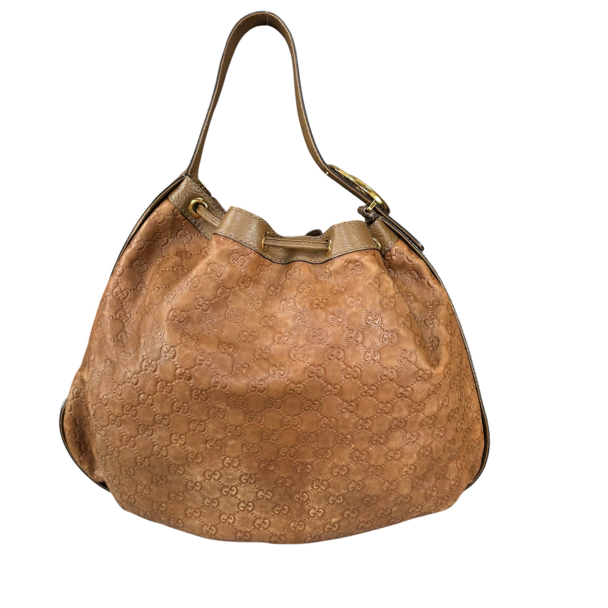 Gucci GG GHW Icon XL Brown Shoulder Hobo Bag