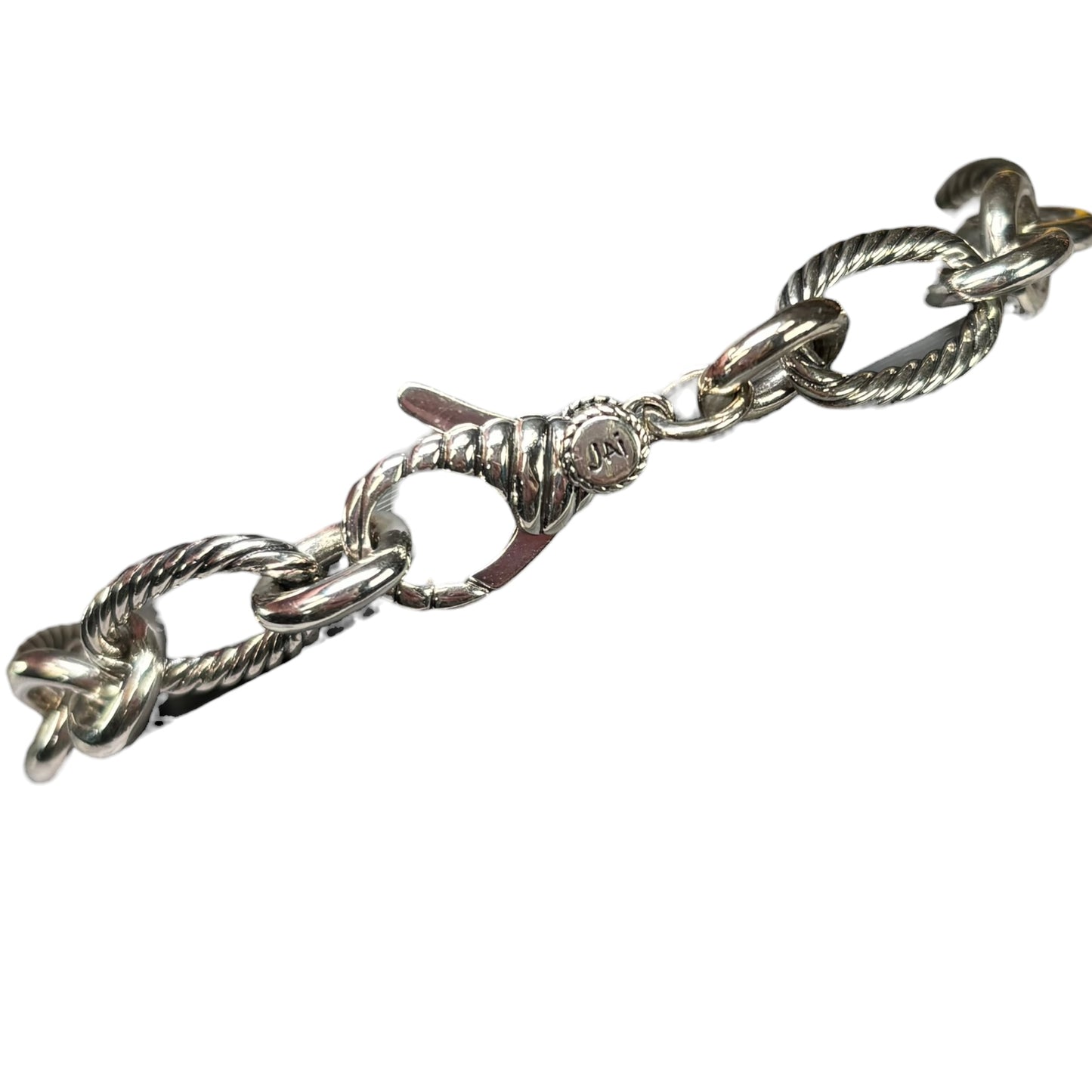 JAI by John Hardy Chunky Sterling Silver Oval Cable Link Bracelet 7” 925