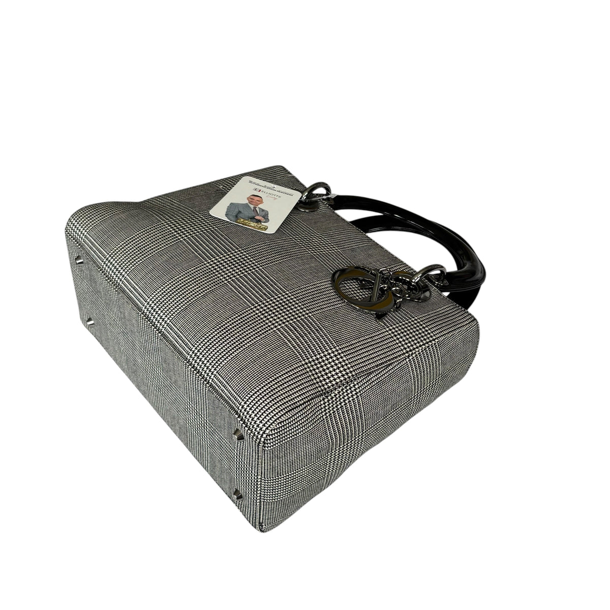 Christian Dior Lady Dior SHW Houndstooth Medium Purse