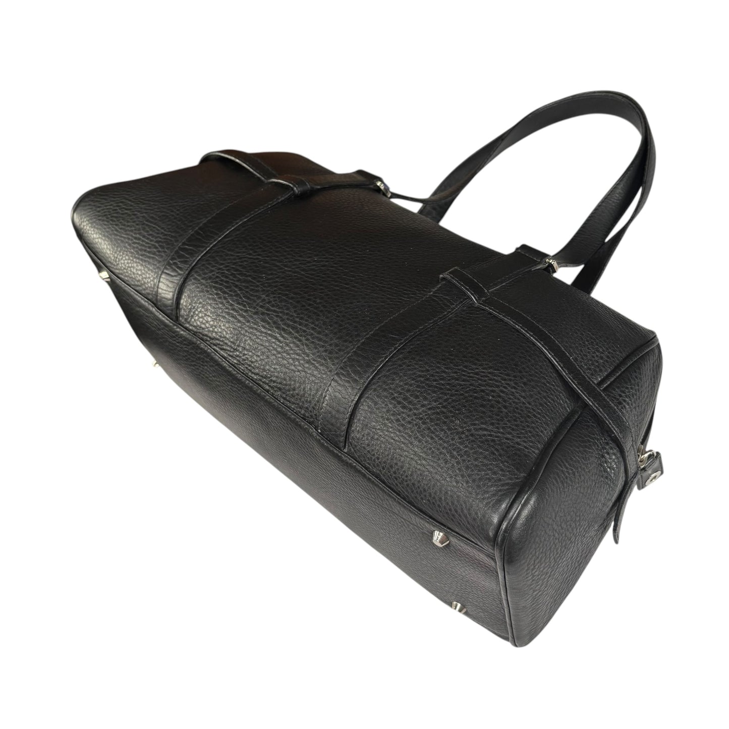 Christian Dior Y2K D Charm Boston SHW Black Leather Bag