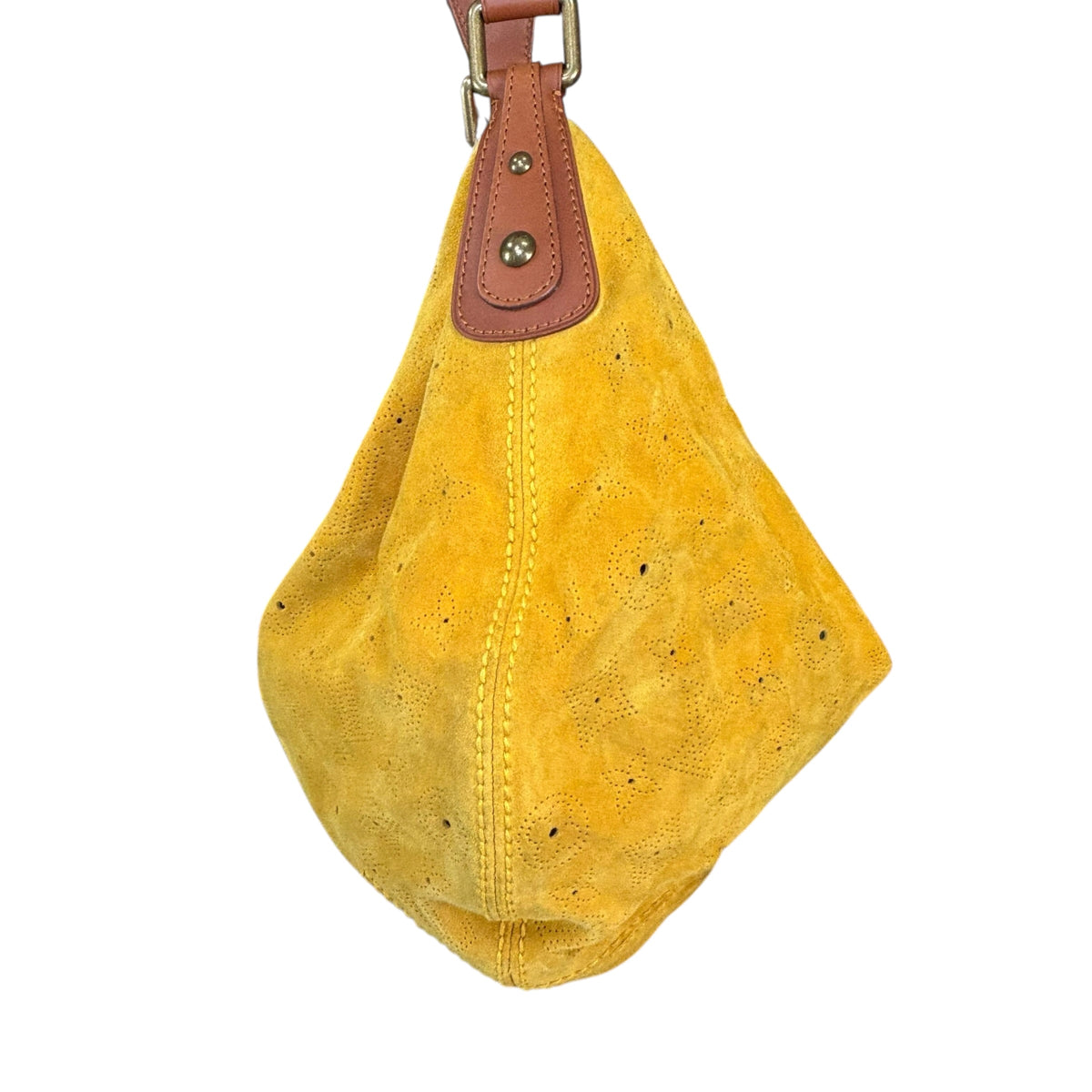 Louis Vuitton Y2K Onata Mustard Mahina Suede GM Hobo Bag