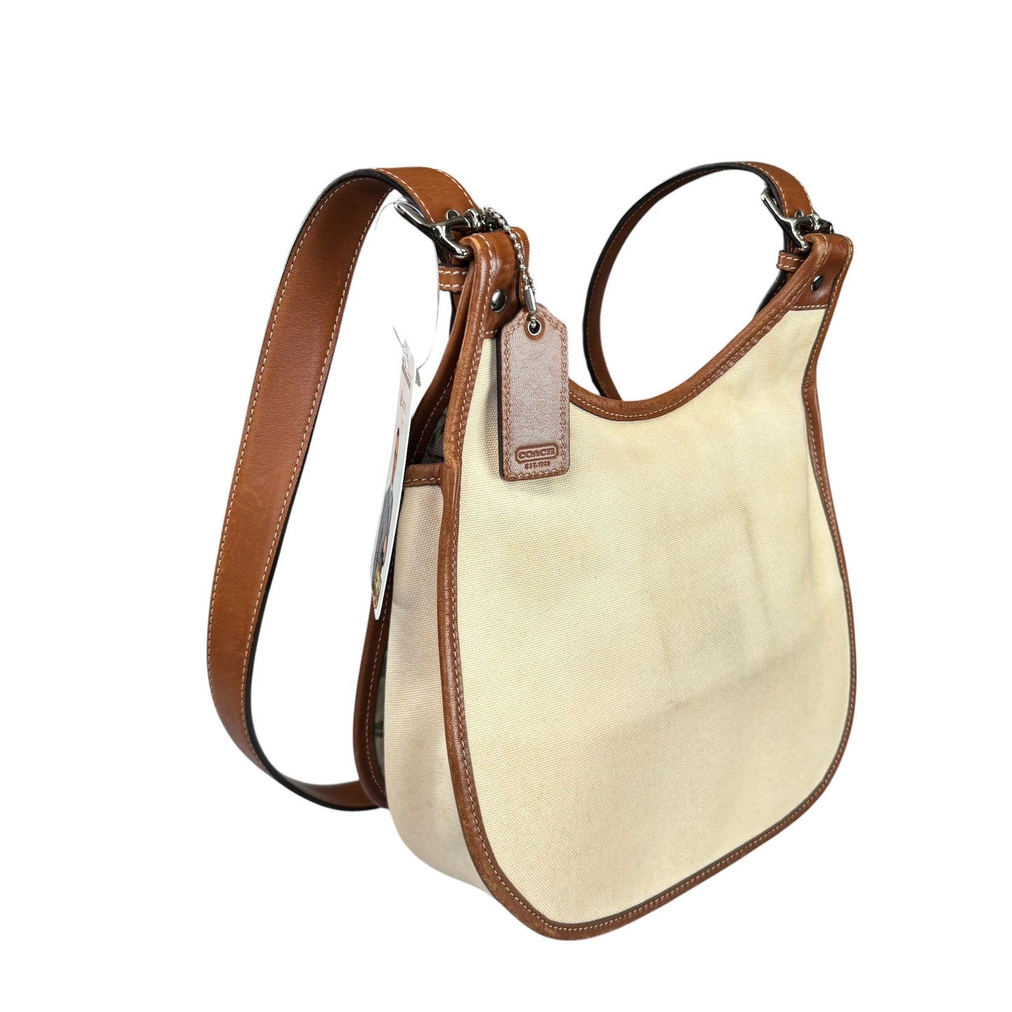 Coach Varsity Y2K Heritage Saddle Crossbody Canvas Bag