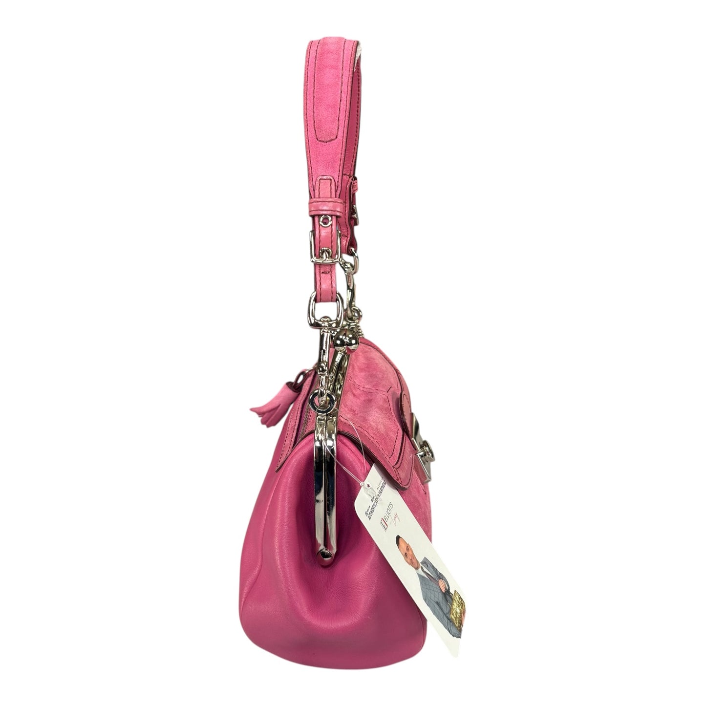 Coach Parker Kiss-Lock Y2K SHW Suede / Leather Purse