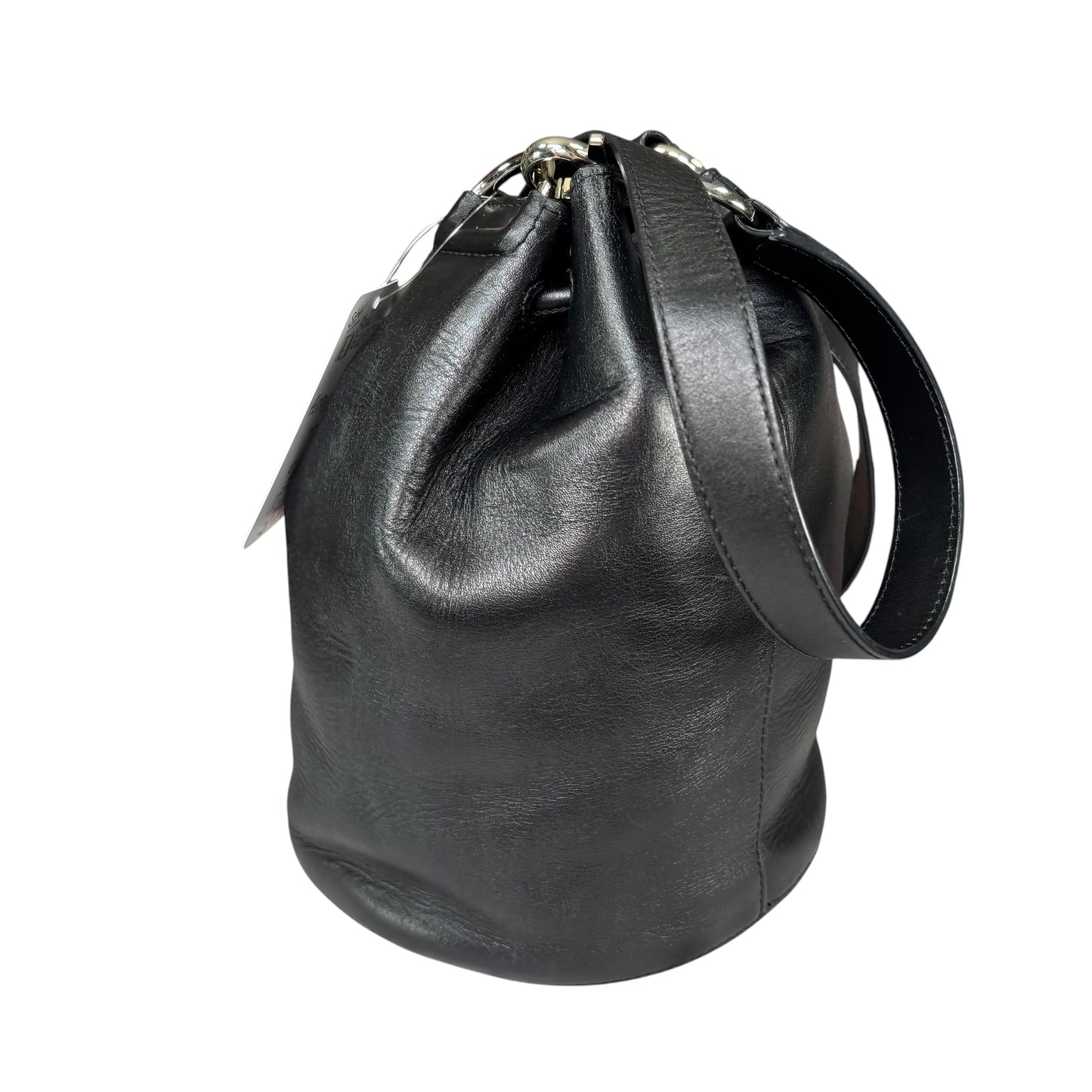 Alexander Wang Diego Bucket SHW Black Leather Crossbody
