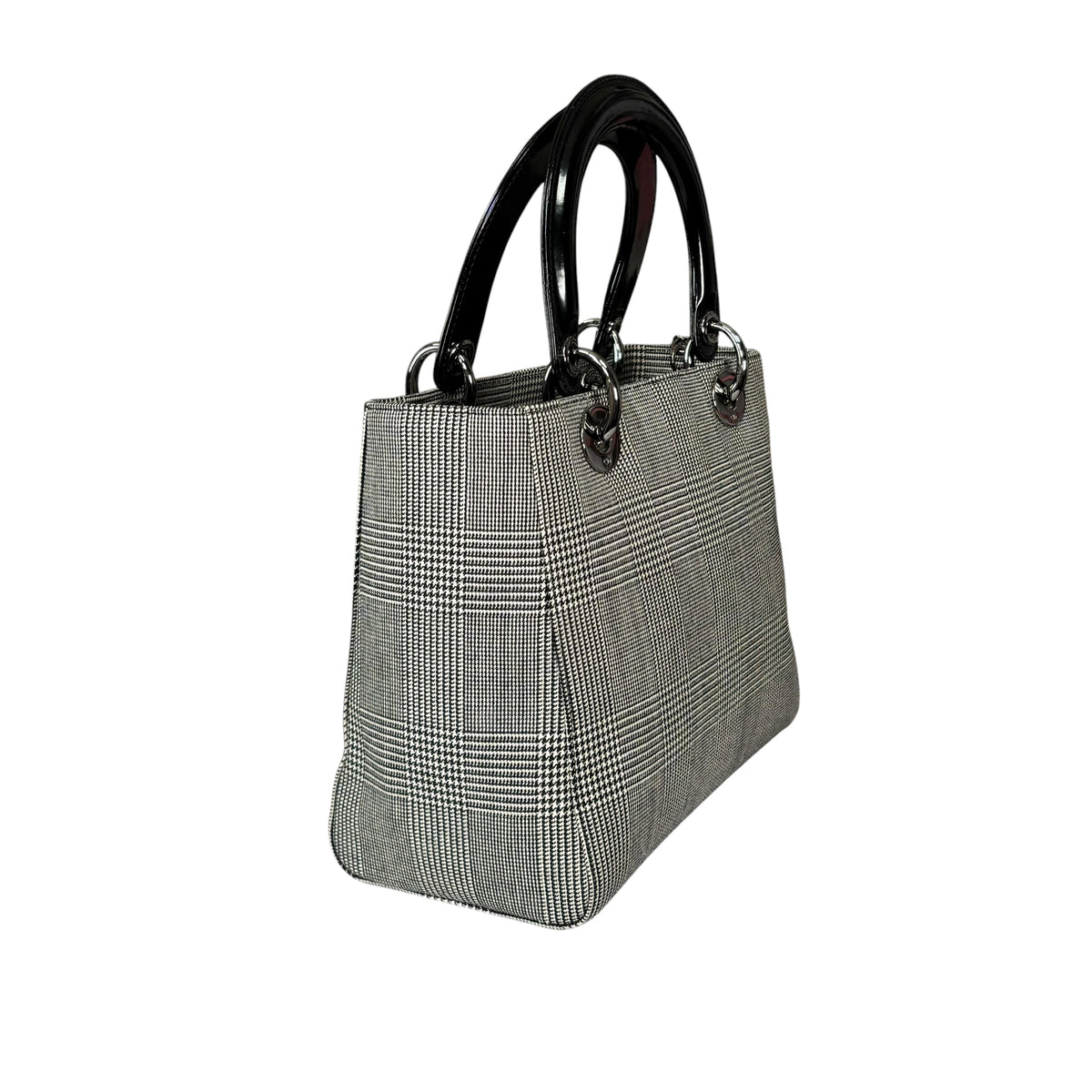 Christian Dior Lady Dior SHW Houndstooth Medium Purse