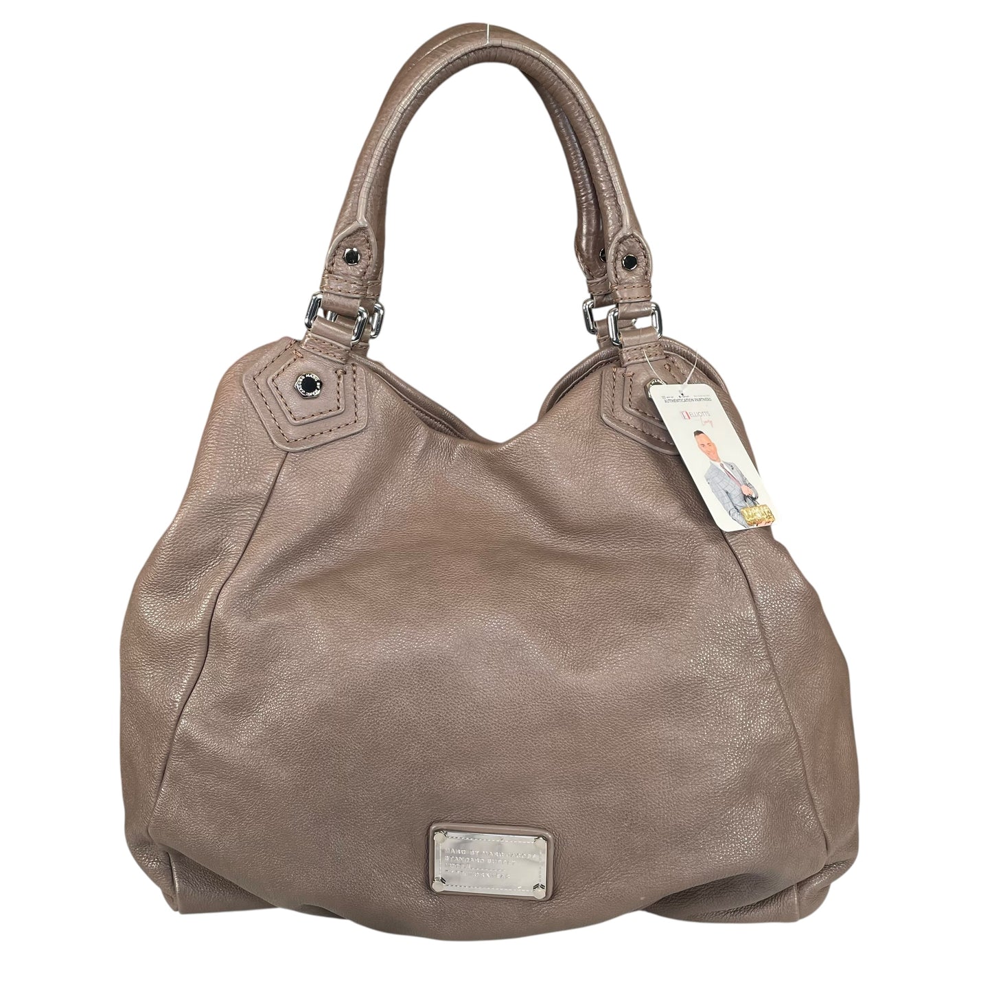 Marc by Marc Jacobs Classic Q Francesca SHW Taupe Leather  2-Way Hobo Bag